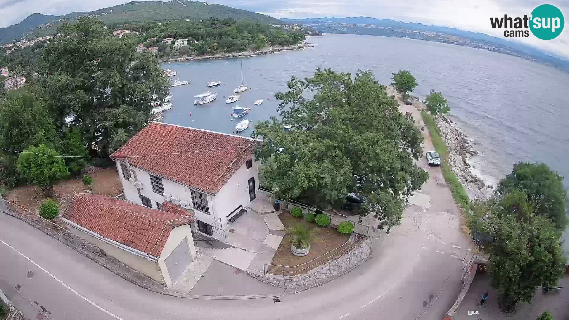 Webcam port d’Ika – Vue en direct et lumières d’Opatija