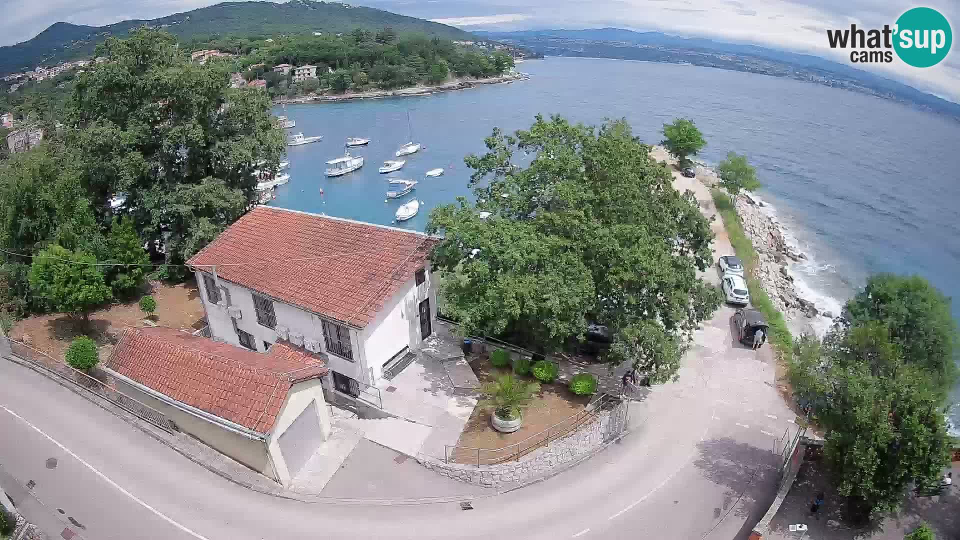 Webcam port d’Ika – Vue en direct et lumières d’Opatija