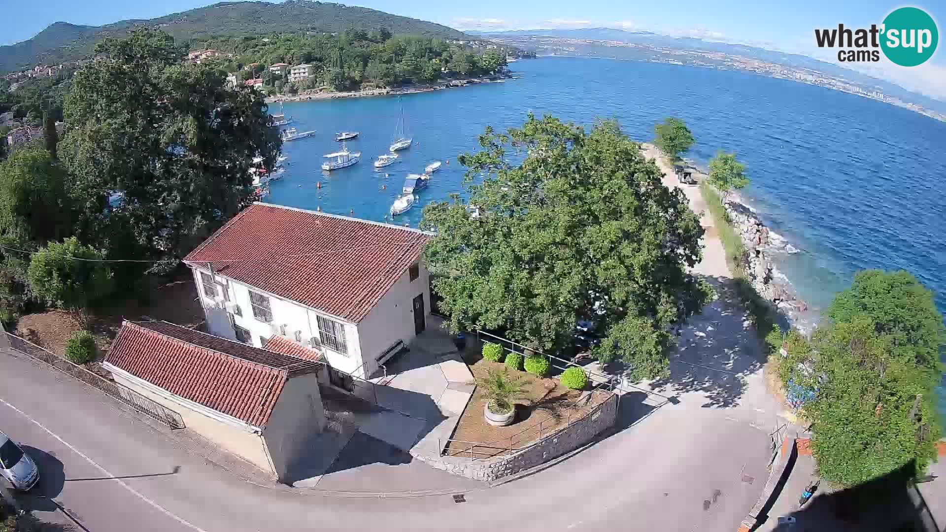 Ika Harbor Webcam – LIVE View of the Harbor and Opatija Lights