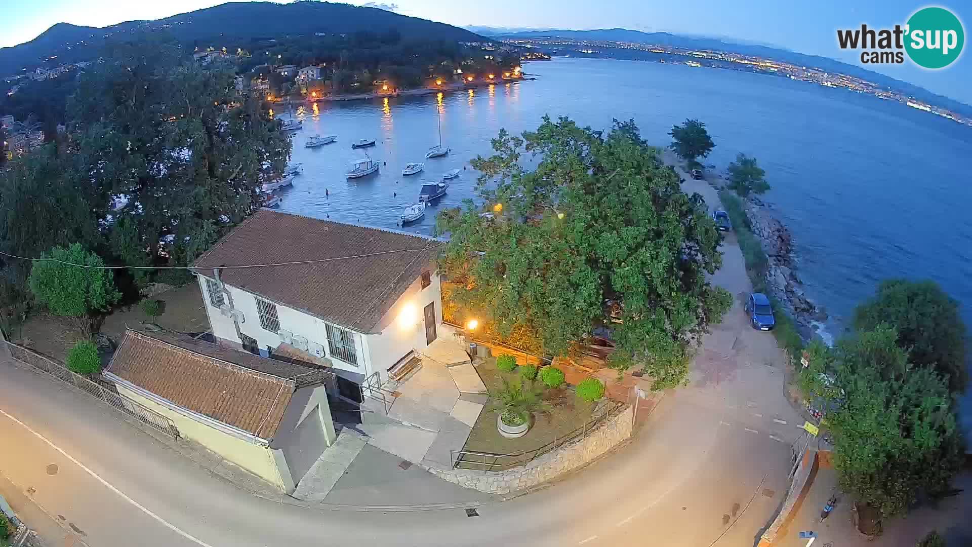 Webcam Ika Hafen – LIVE Blick auf den Hafen und die Lichter von Opatija