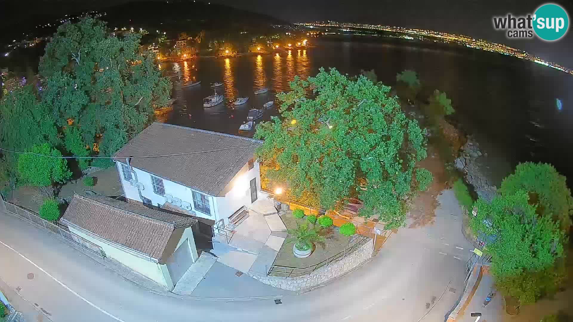 Webcam porto Ika – Vista LIVE sul porto e le luci di Opatija
