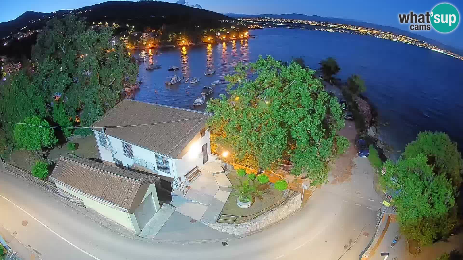Webcam port d’Ika – Vue en direct et lumières d’Opatija