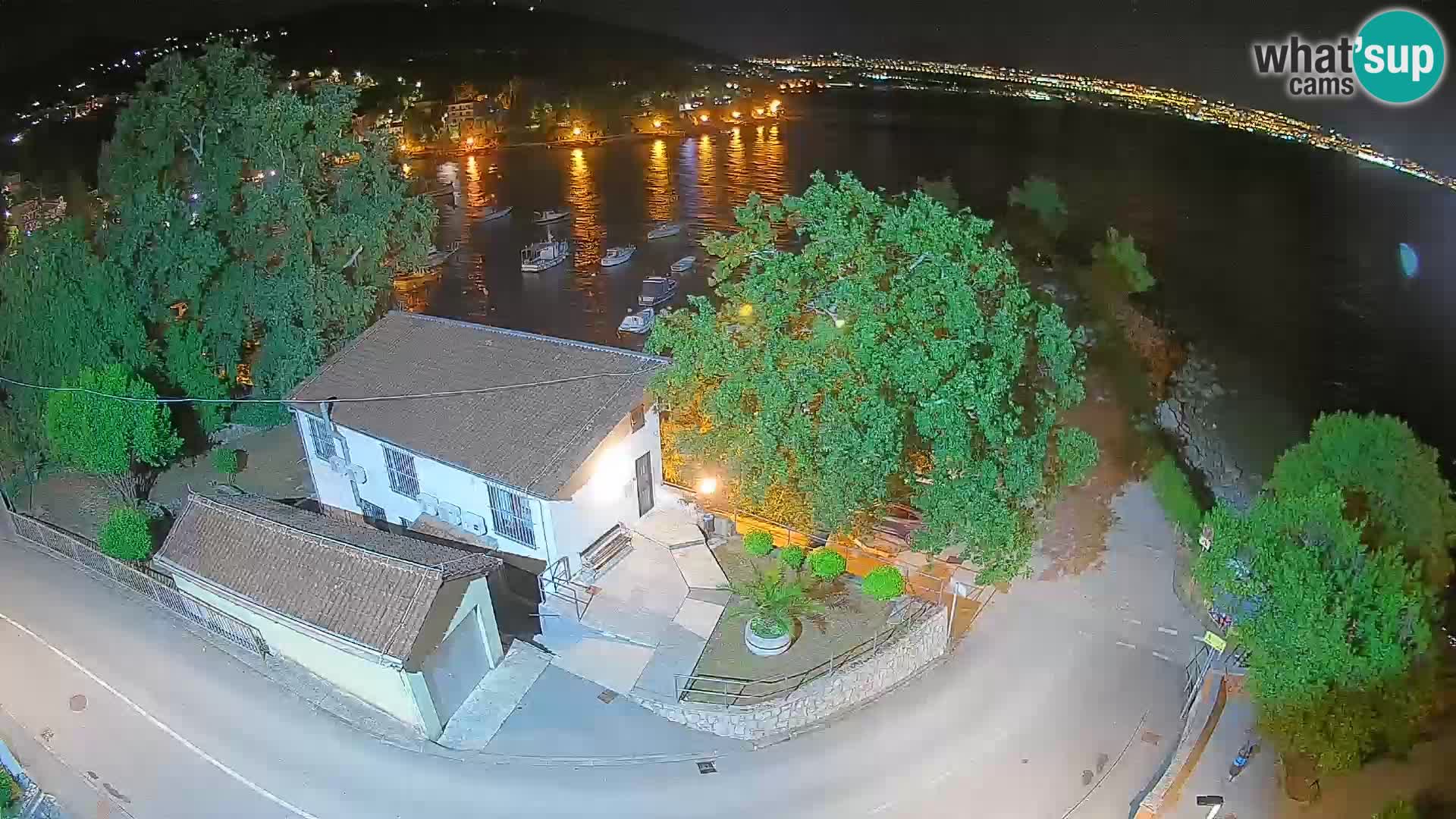 Webcam porto Ika – Vista LIVE sul porto e le luci di Opatija