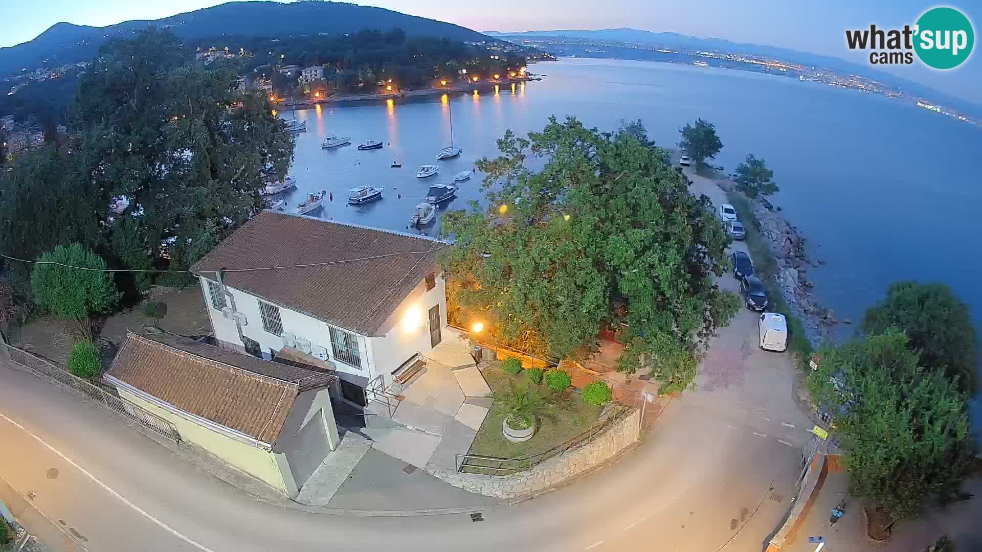 Webcam port d’Ika – Vue en direct et lumières d’Opatija