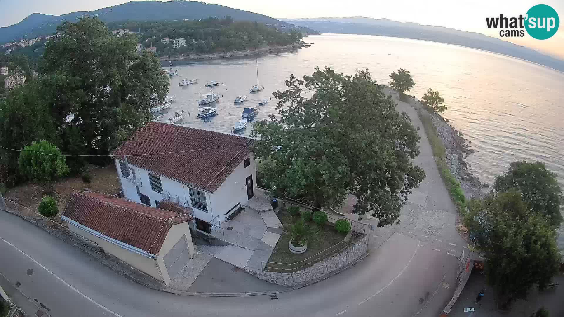 Webcam port d’Ika – Vue en direct et lumières d’Opatija