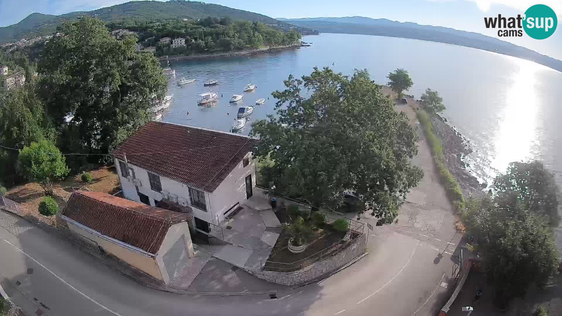 Webcam porto Ika – Vista LIVE sul porto e le luci di Opatija
