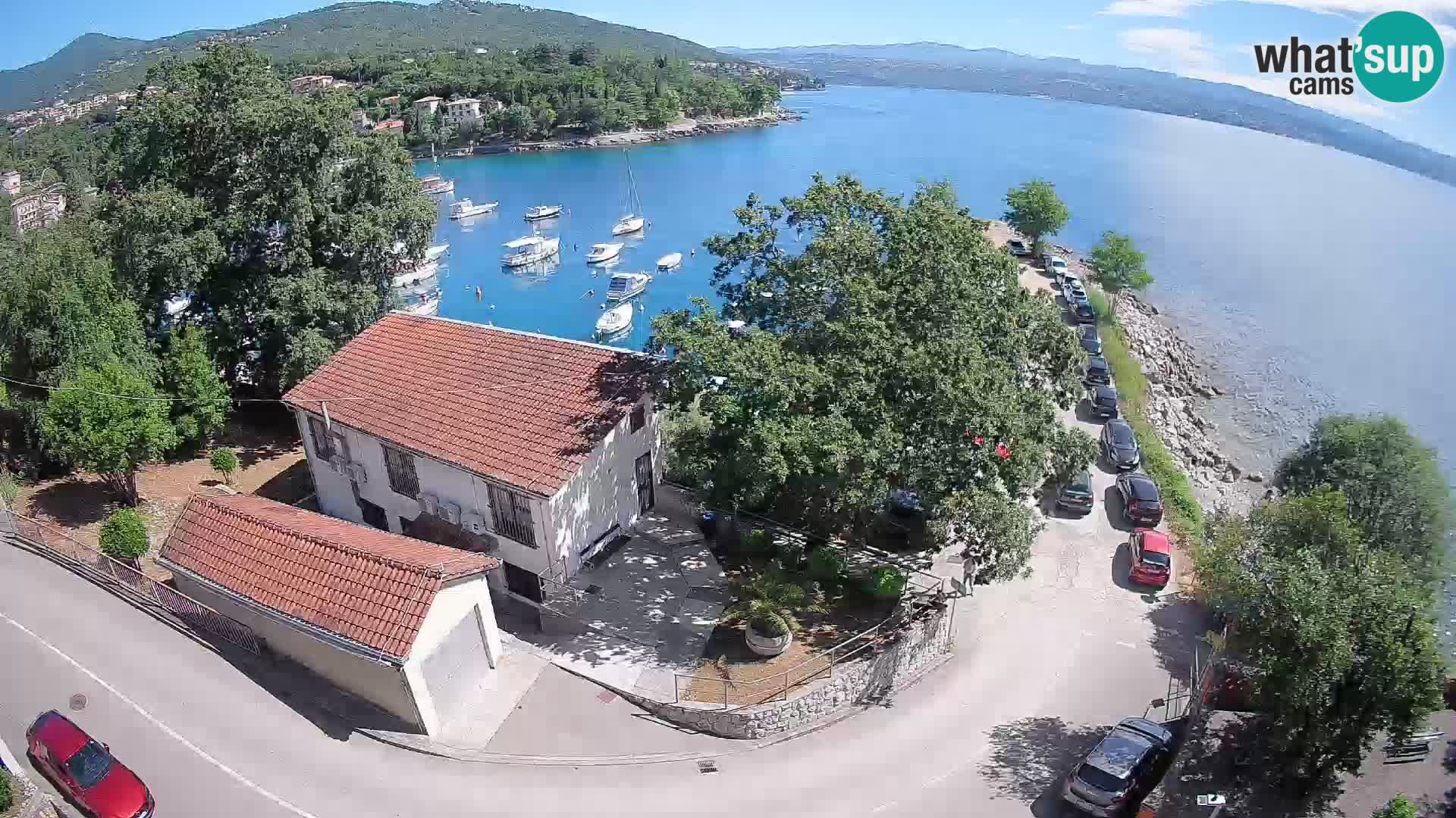 Webcam puerto de Ika – Vista en directo y luces de Opatija