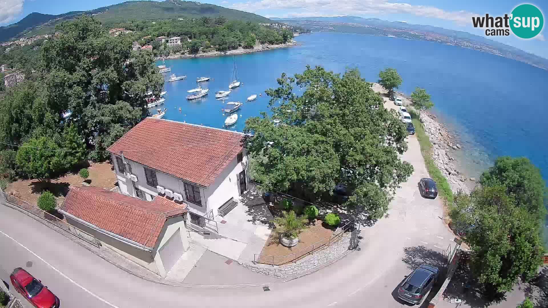Webcam porto Ika – Vista LIVE sul porto e le luci di Opatija