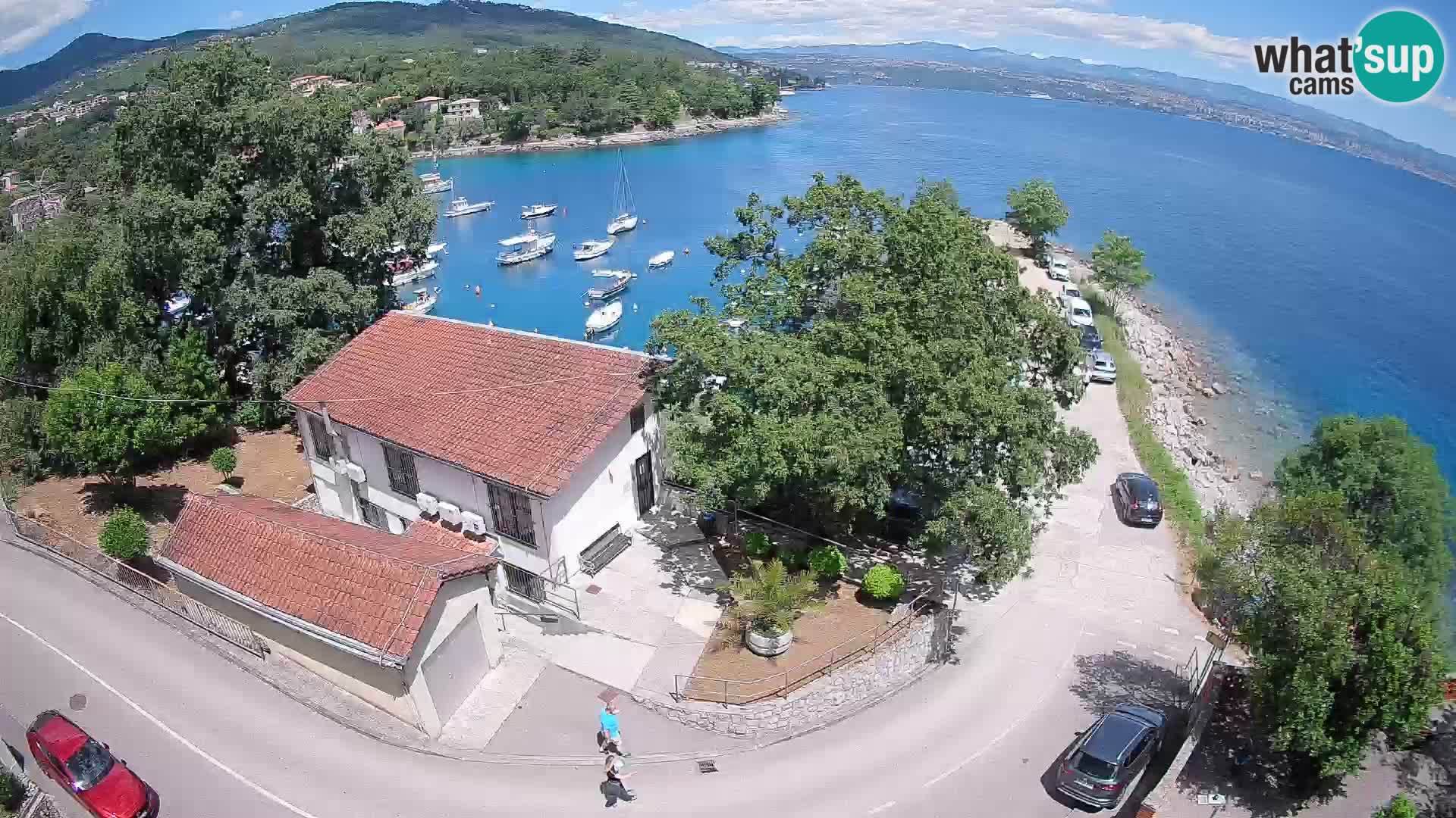 Ika Harbor Webcam – LIVE View of the Harbor and Opatija Lights