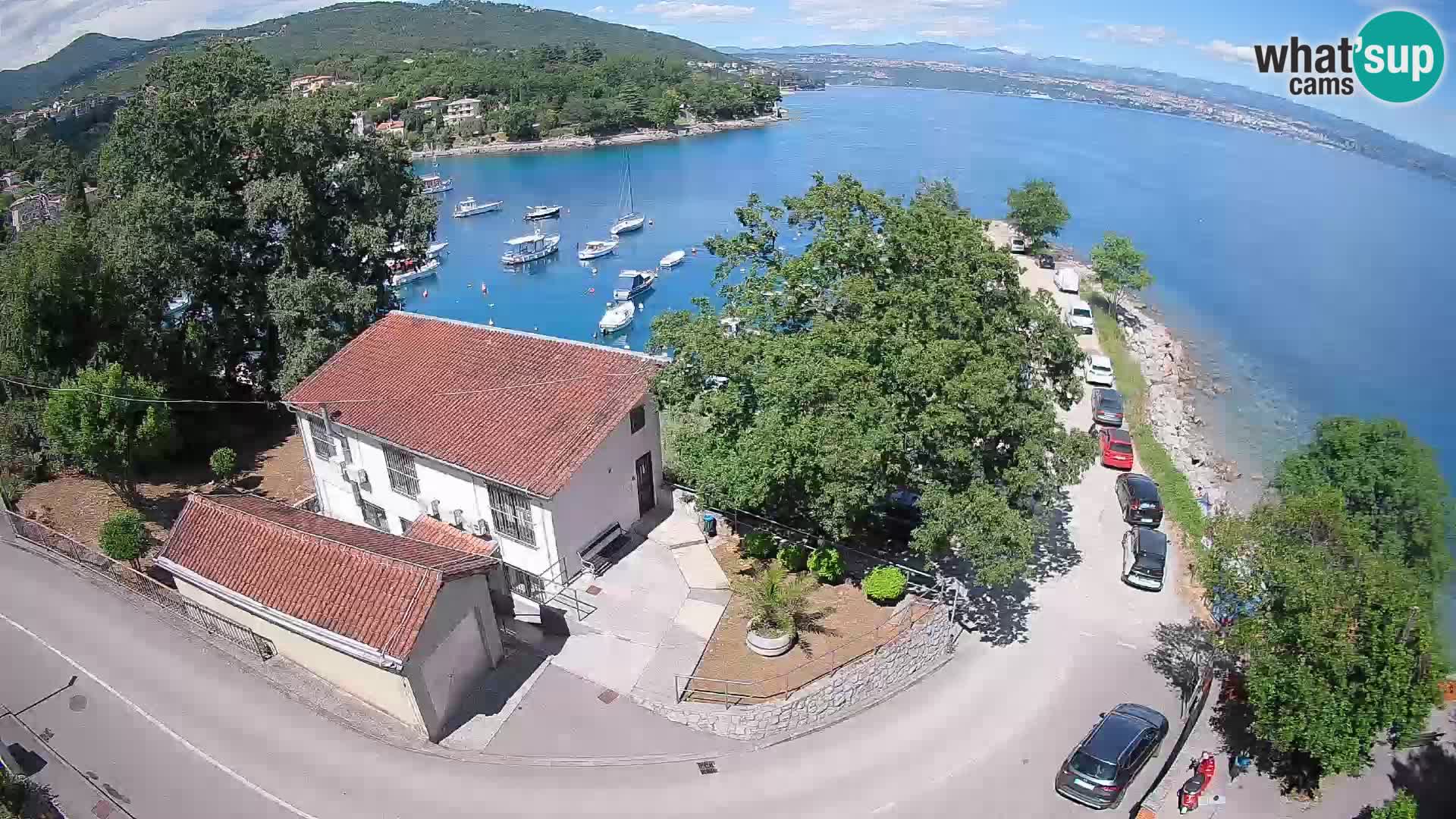 Webcam porto Ika – Vista LIVE sul porto e le luci di Opatija