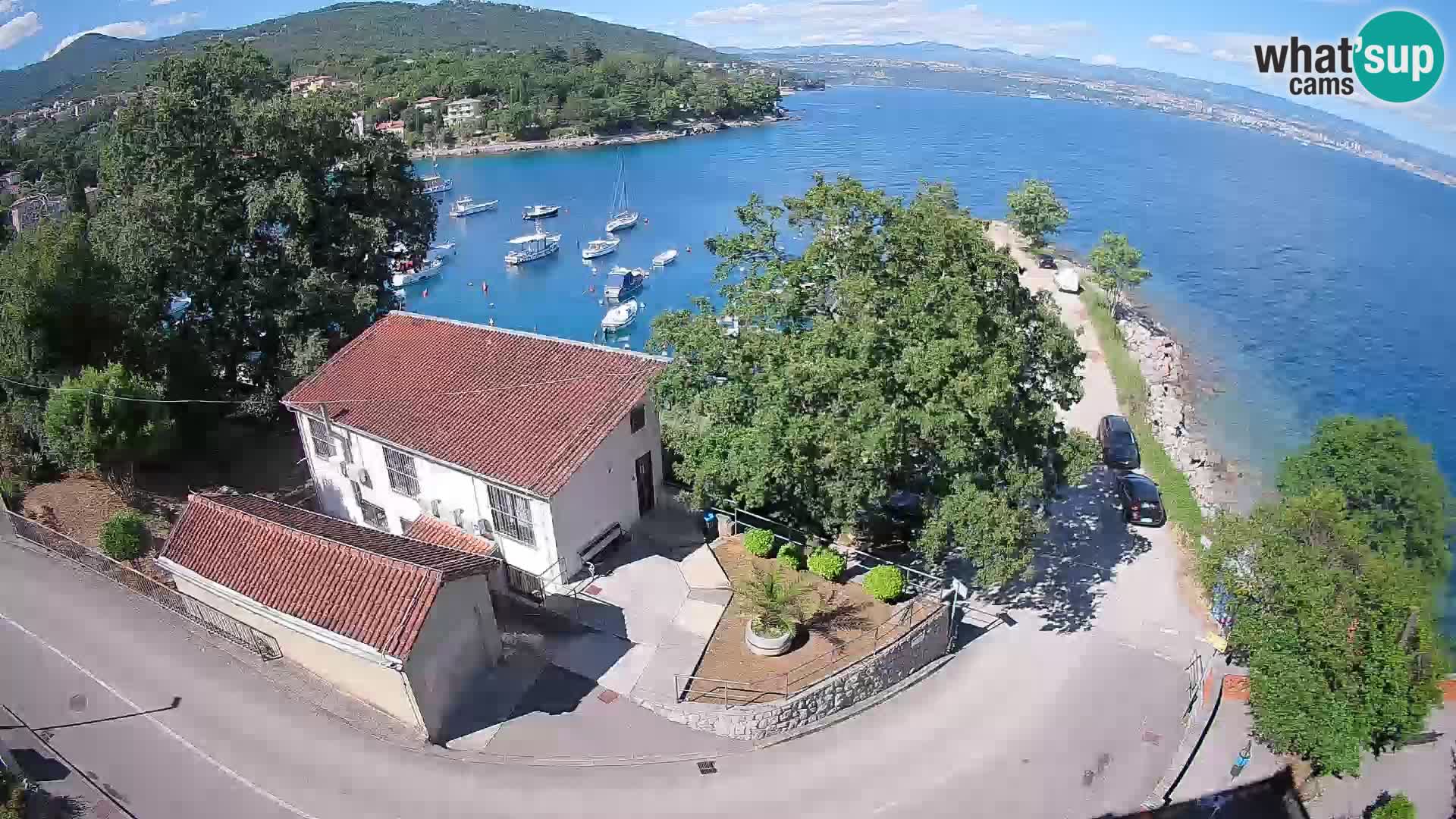 Ika Harbor Webcam – LIVE View of the Harbor and Opatija Lights
