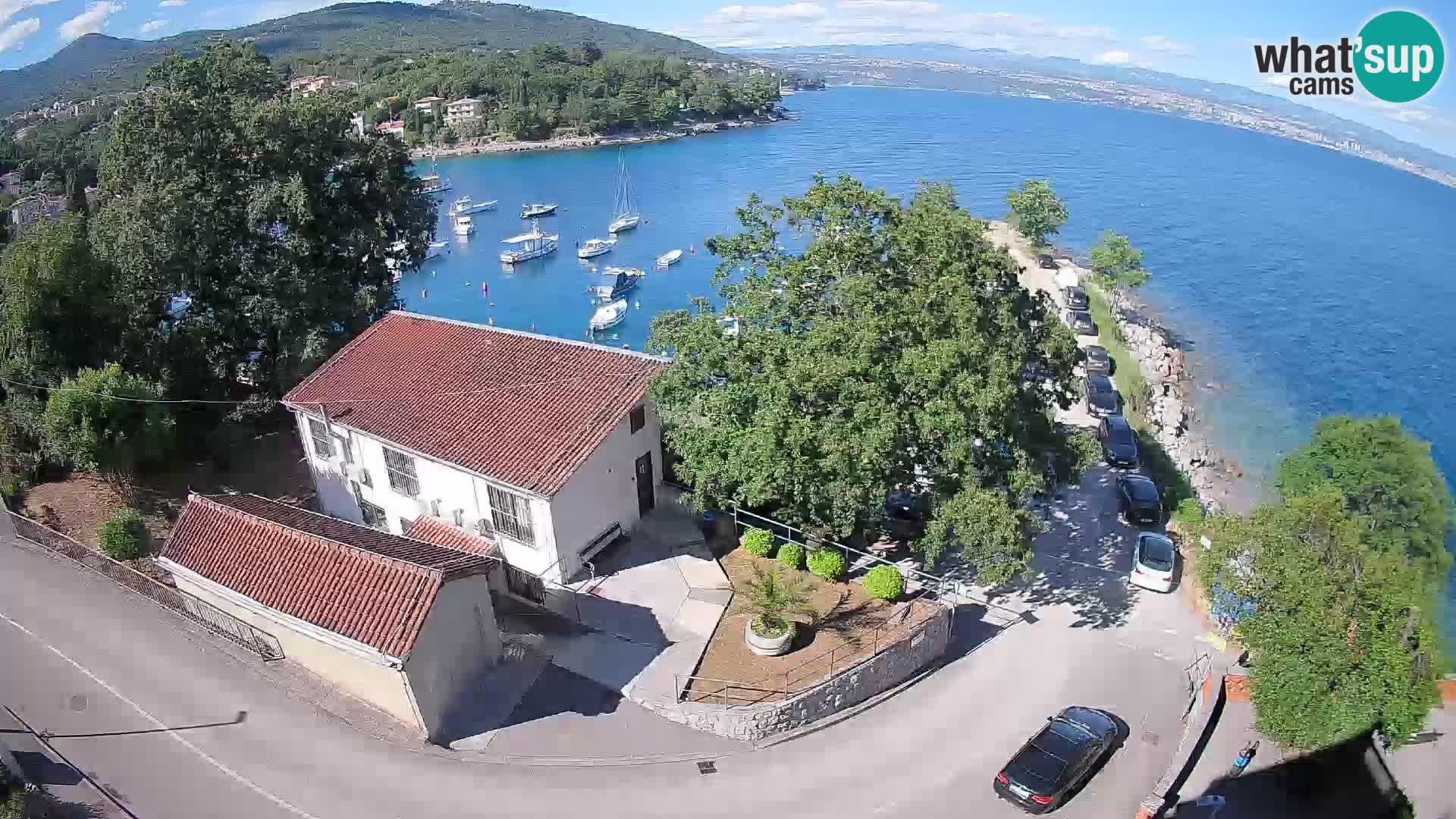 Webcam port d’Ika – Vue en direct et lumières d’Opatija