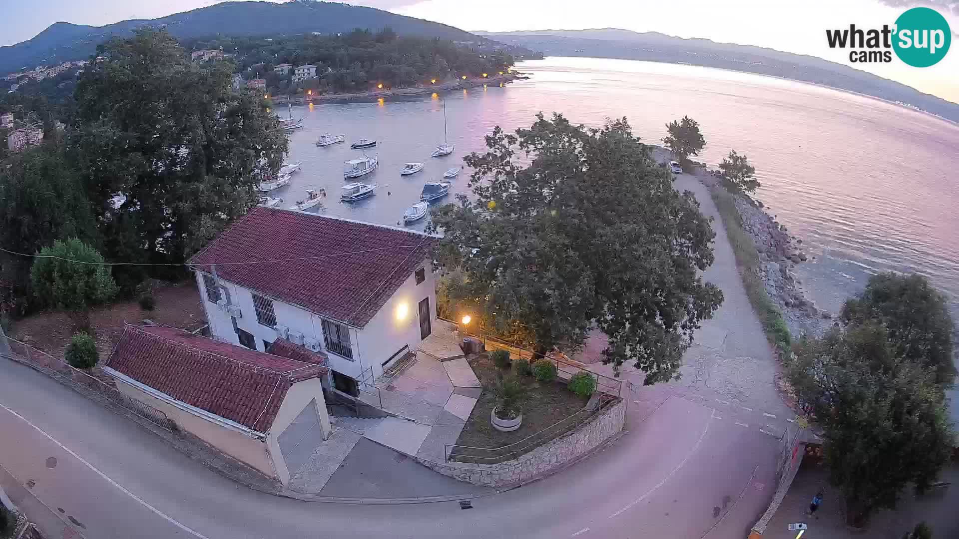 Webcam porto Ika – Vista LIVE sul porto e le luci di Opatija