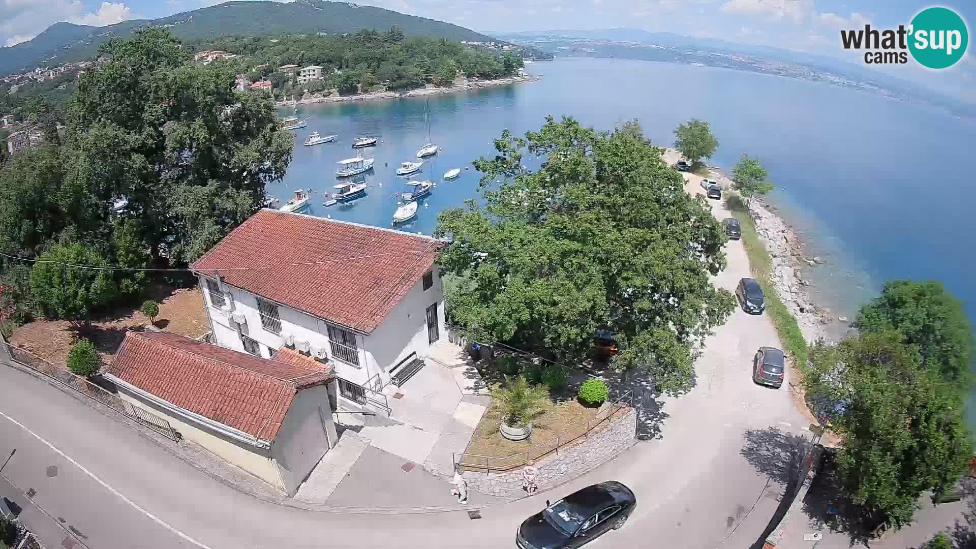 Webcam puerto de Ika – Vista en directo y luces de Opatija