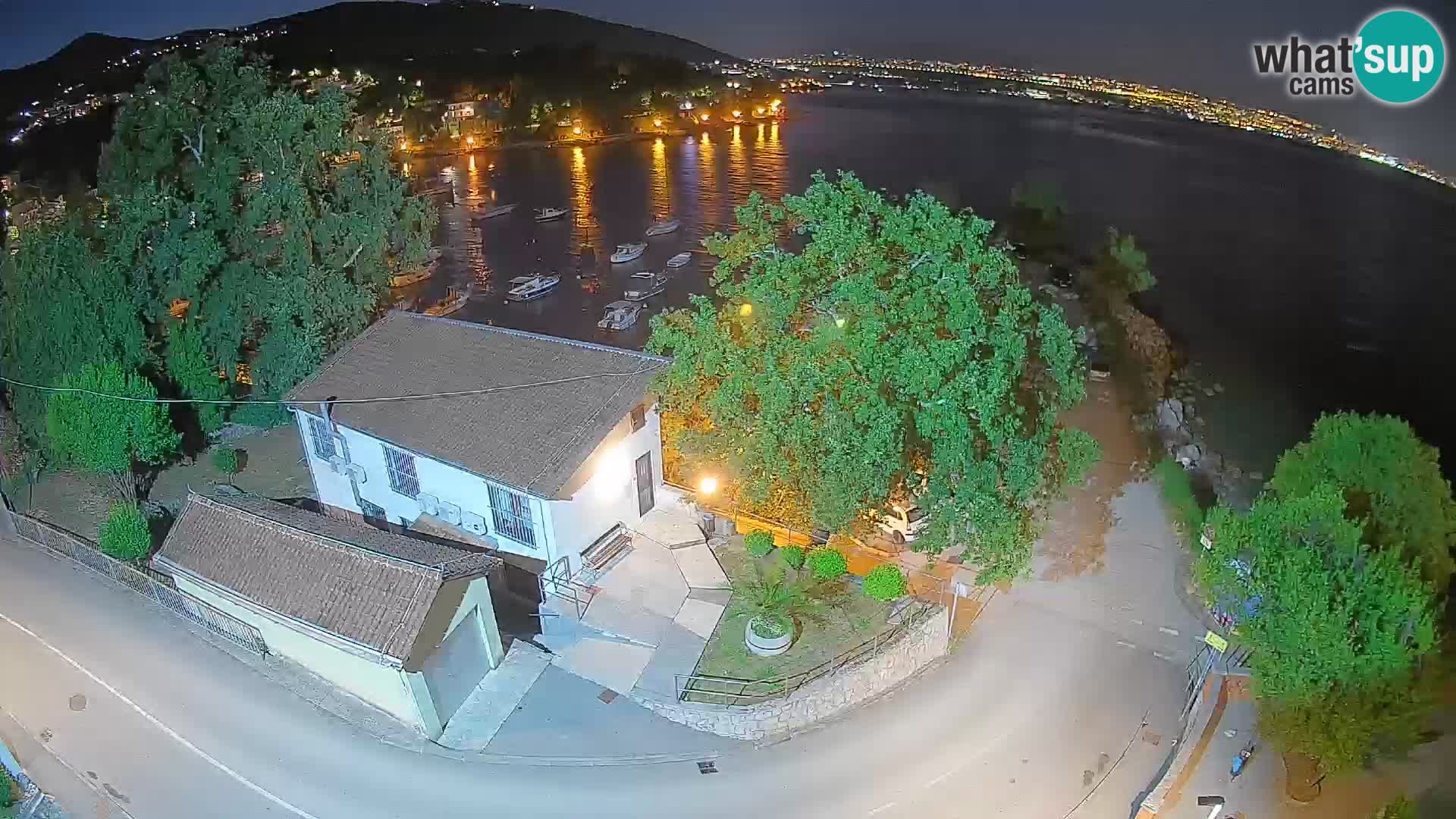 Webcam port d’Ika – Vue en direct et lumières d’Opatija