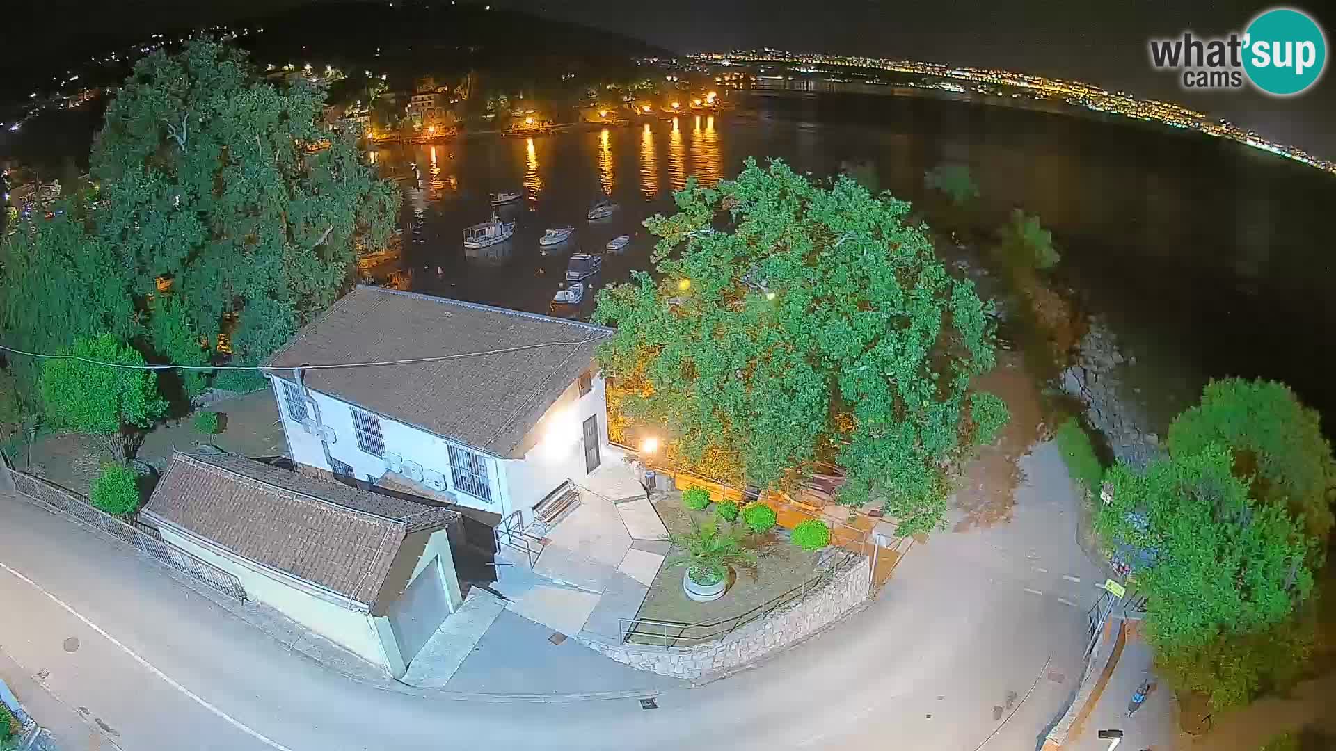 Webcam port d’Ika – Vue en direct et lumières d’Opatija