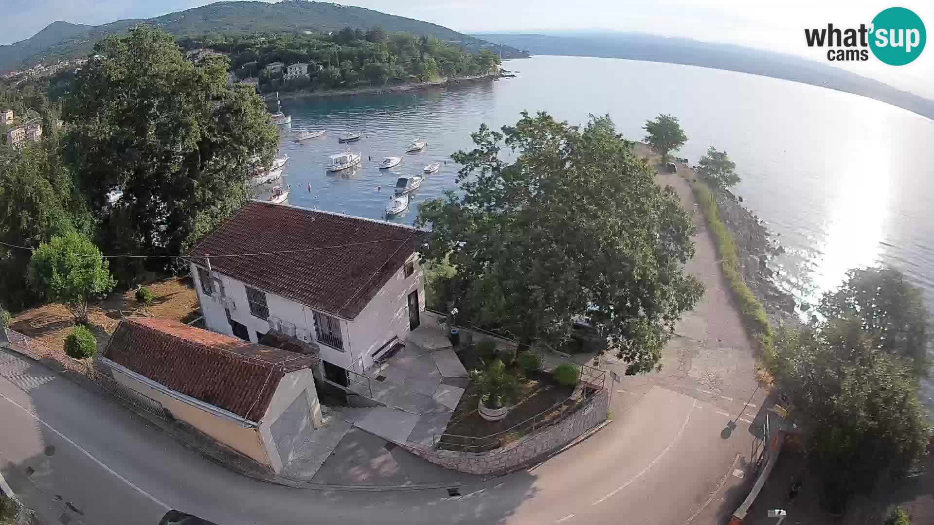 Webcam porto Ika – Vista LIVE sul porto e le luci di Opatija