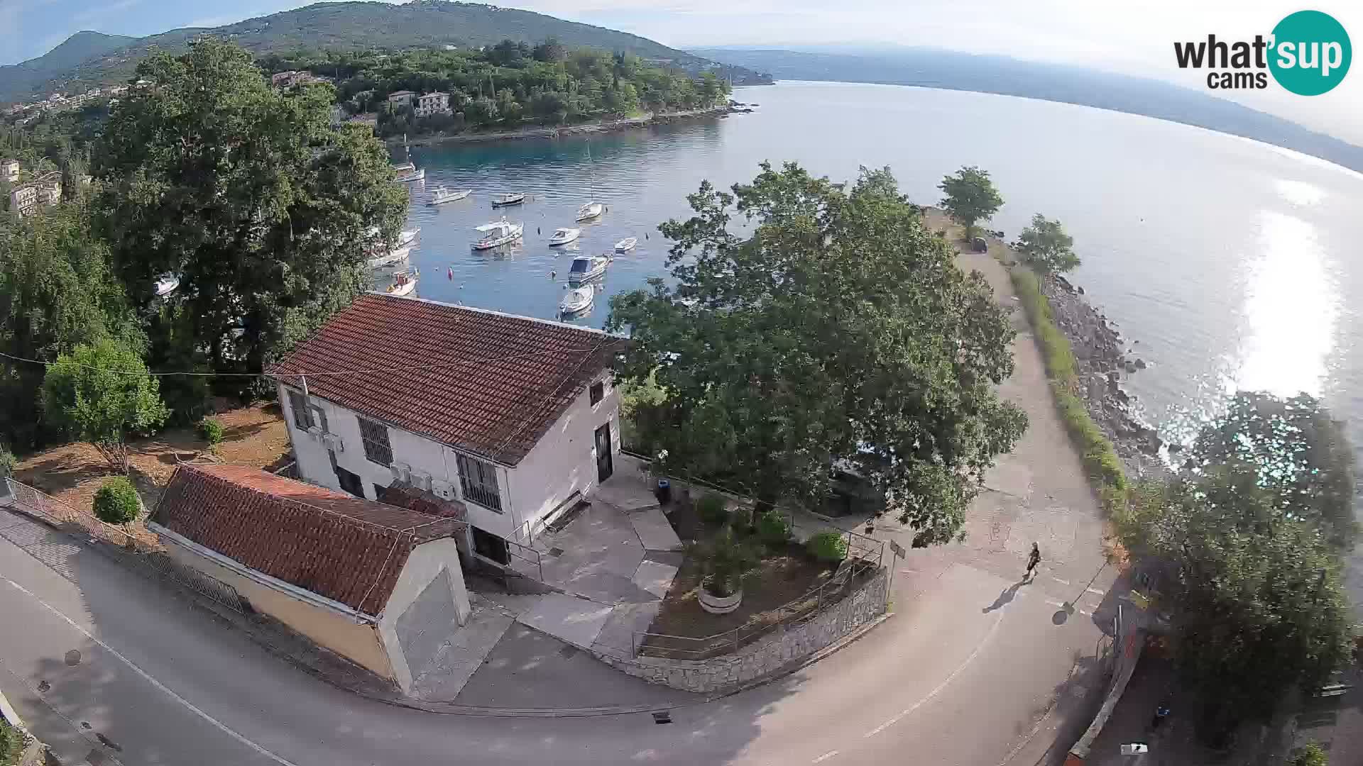 Webcam porto Ika – Vista LIVE sul porto e le luci di Opatija