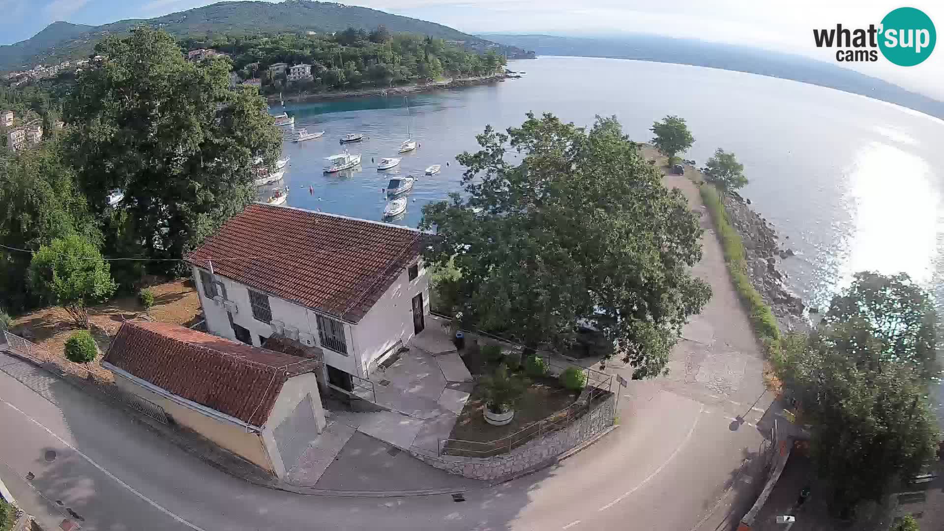 Webcam porto Ika – Vista LIVE sul porto e le luci di Opatija