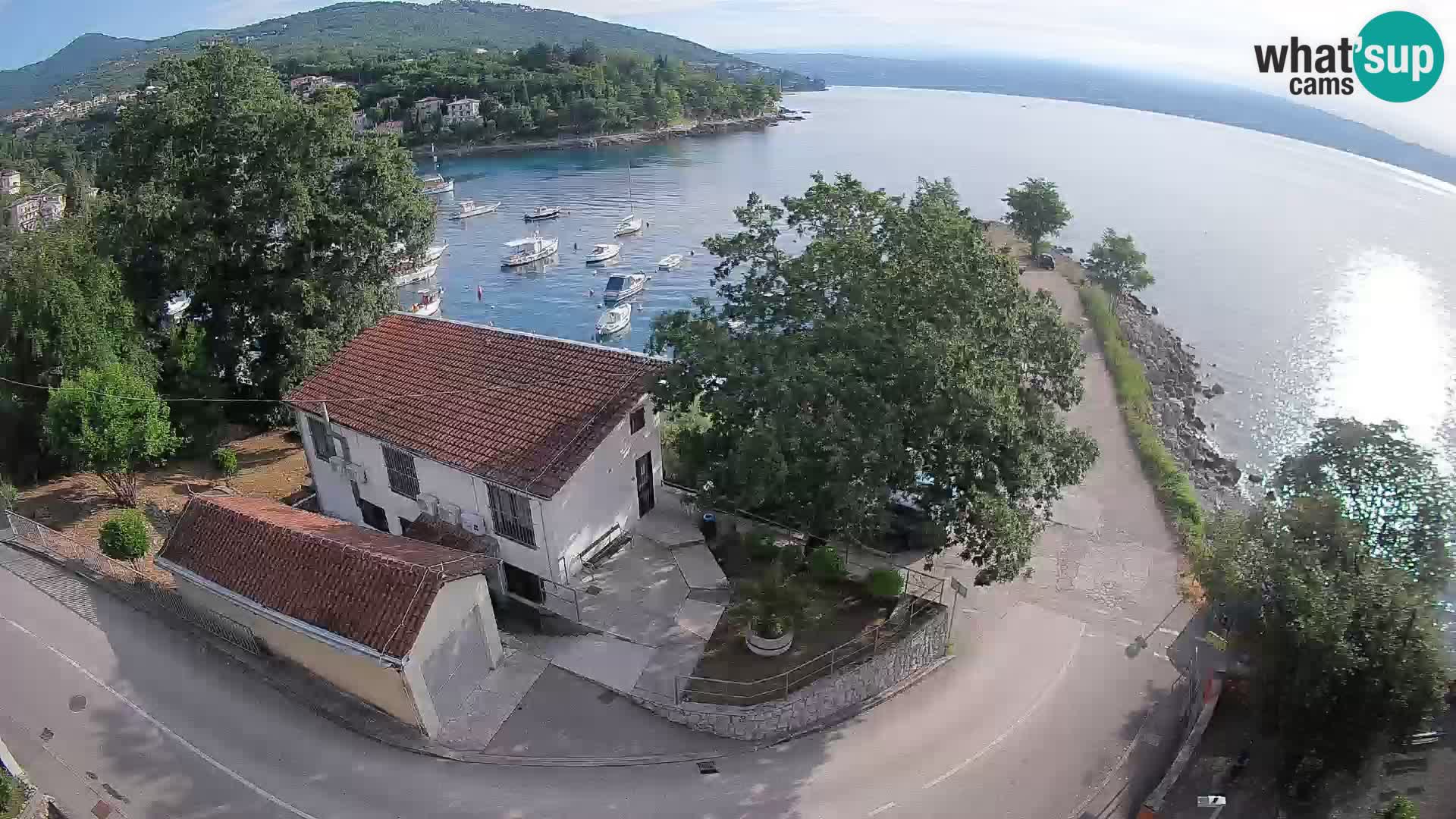 Webcam porto Ika – Vista LIVE sul porto e le luci di Opatija