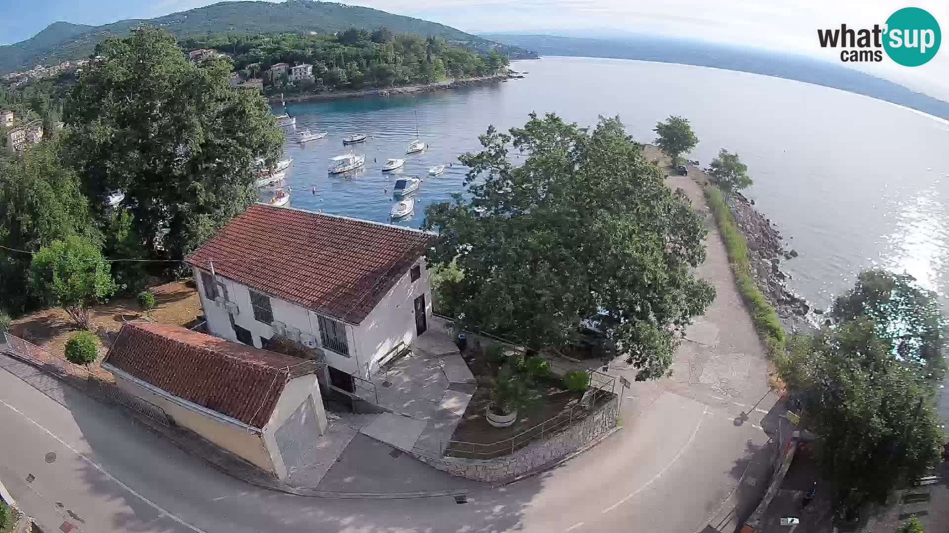 Web kamera luka Ika – Pogled uživo na luku i svjetla Opatije