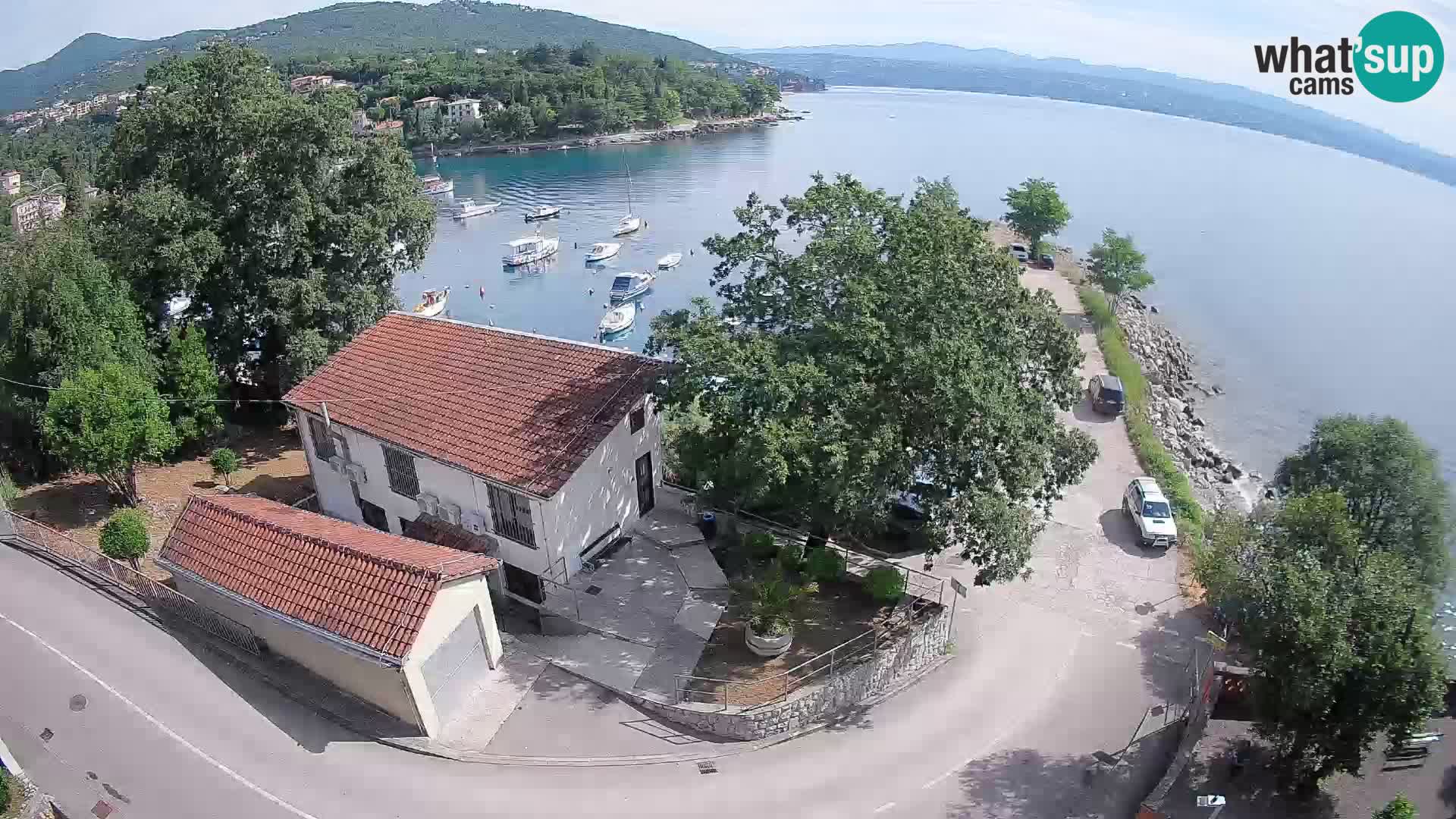 Webcam puerto de Ika – Vista en directo y luces de Opatija