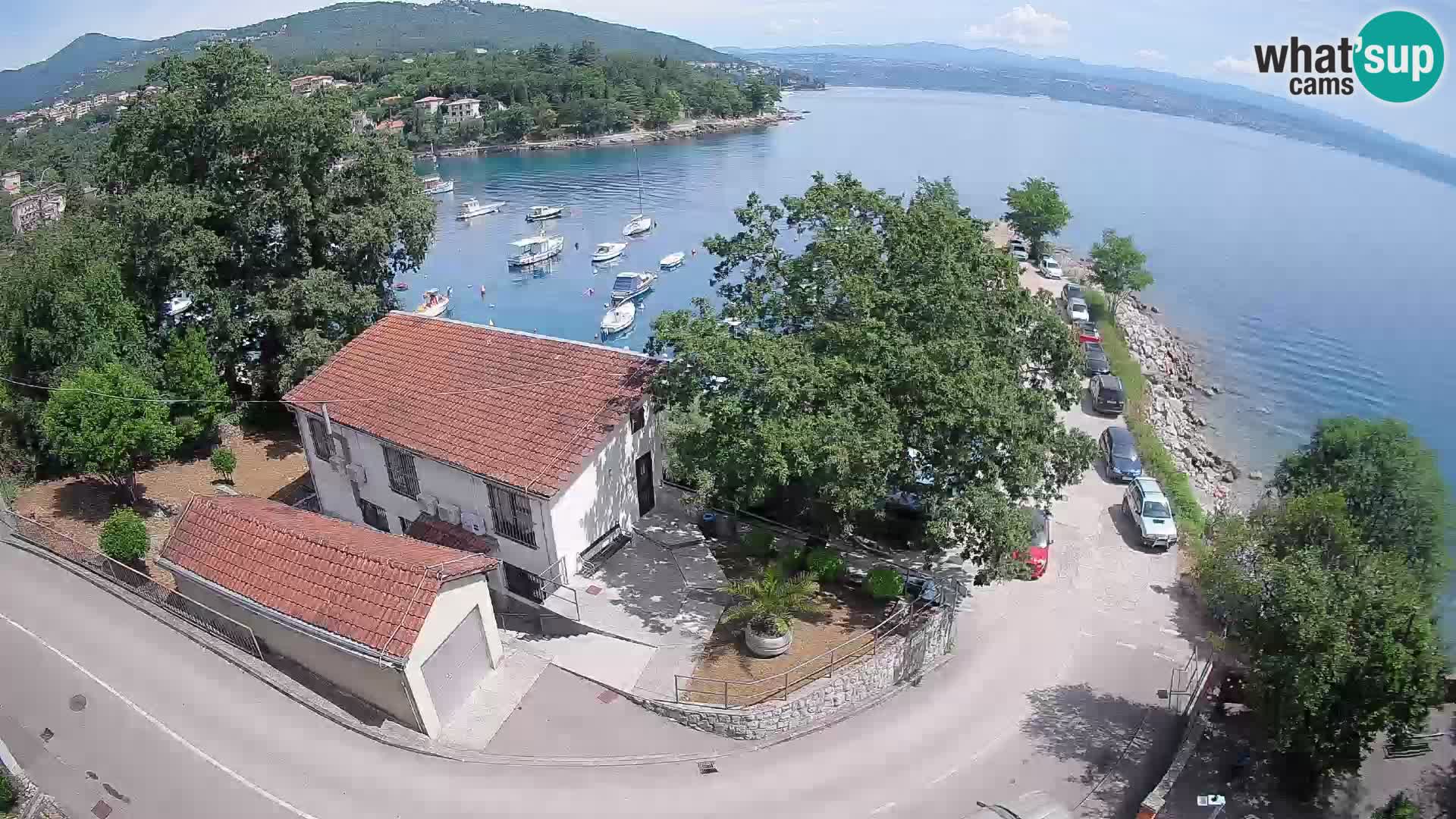 Webcam puerto de Ika – Vista en directo y luces de Opatija