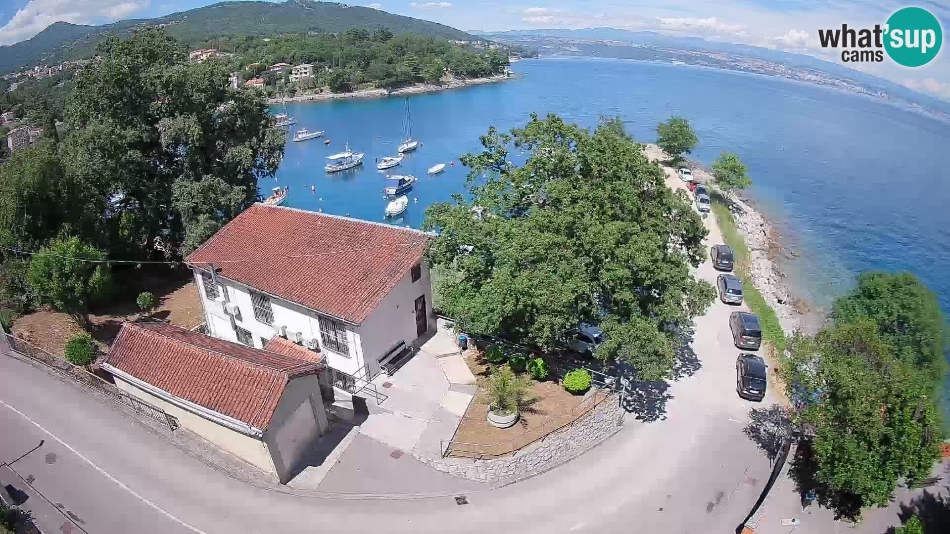 Webcam porto Ika – Vista LIVE sul porto e le luci di Opatija