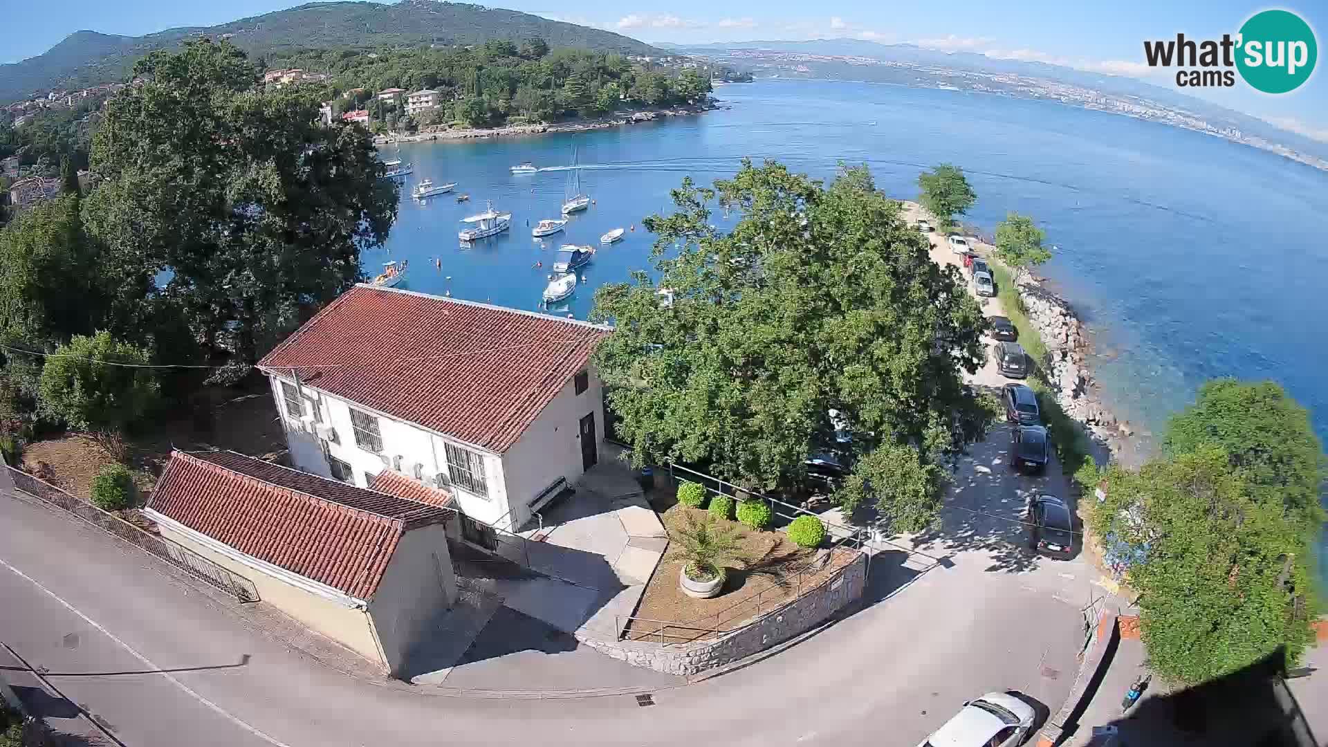 Webcam puerto de Ika – Vista en directo y luces de Opatija