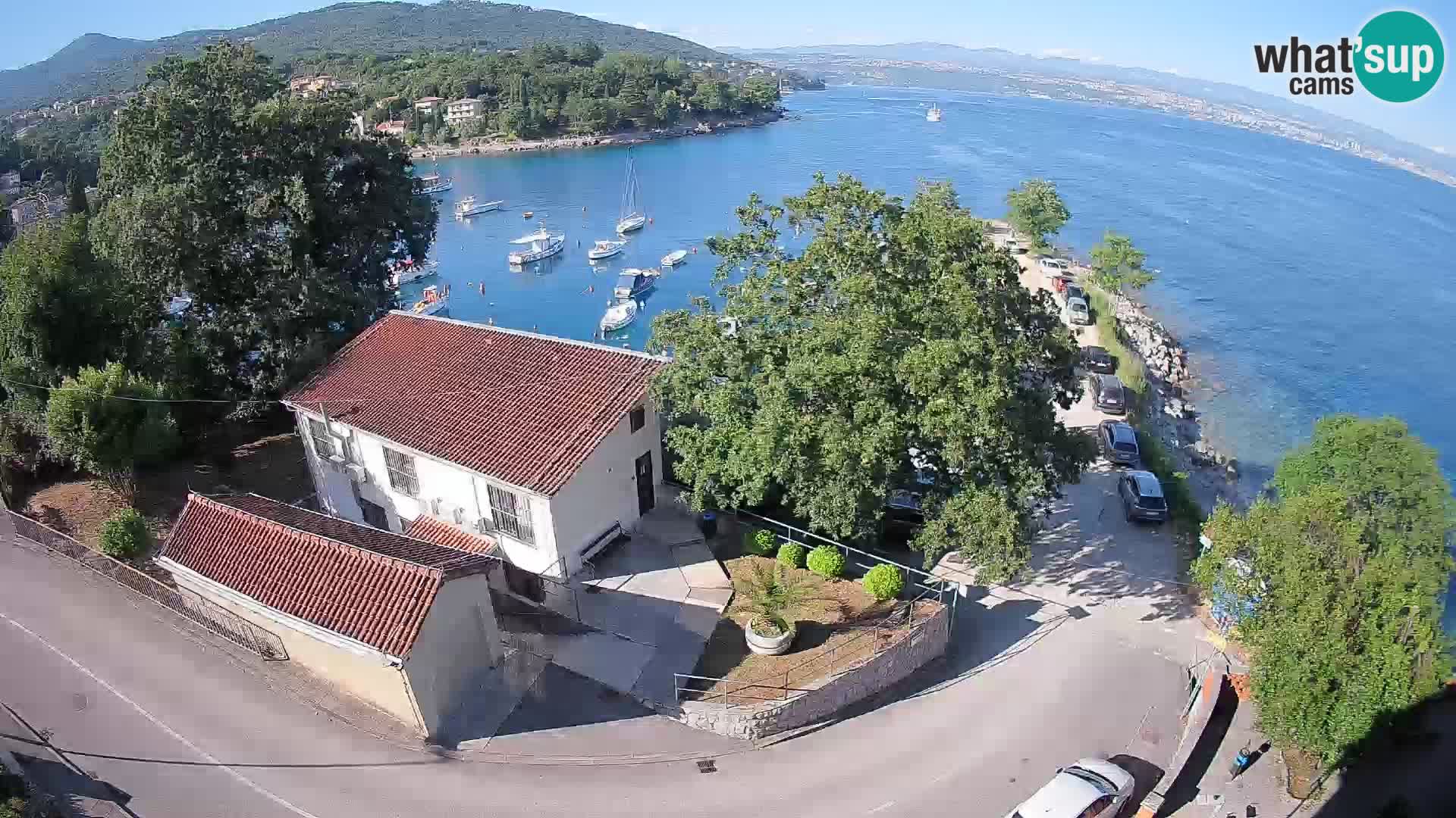 Webcam puerto de Ika – Vista en directo y luces de Opatija