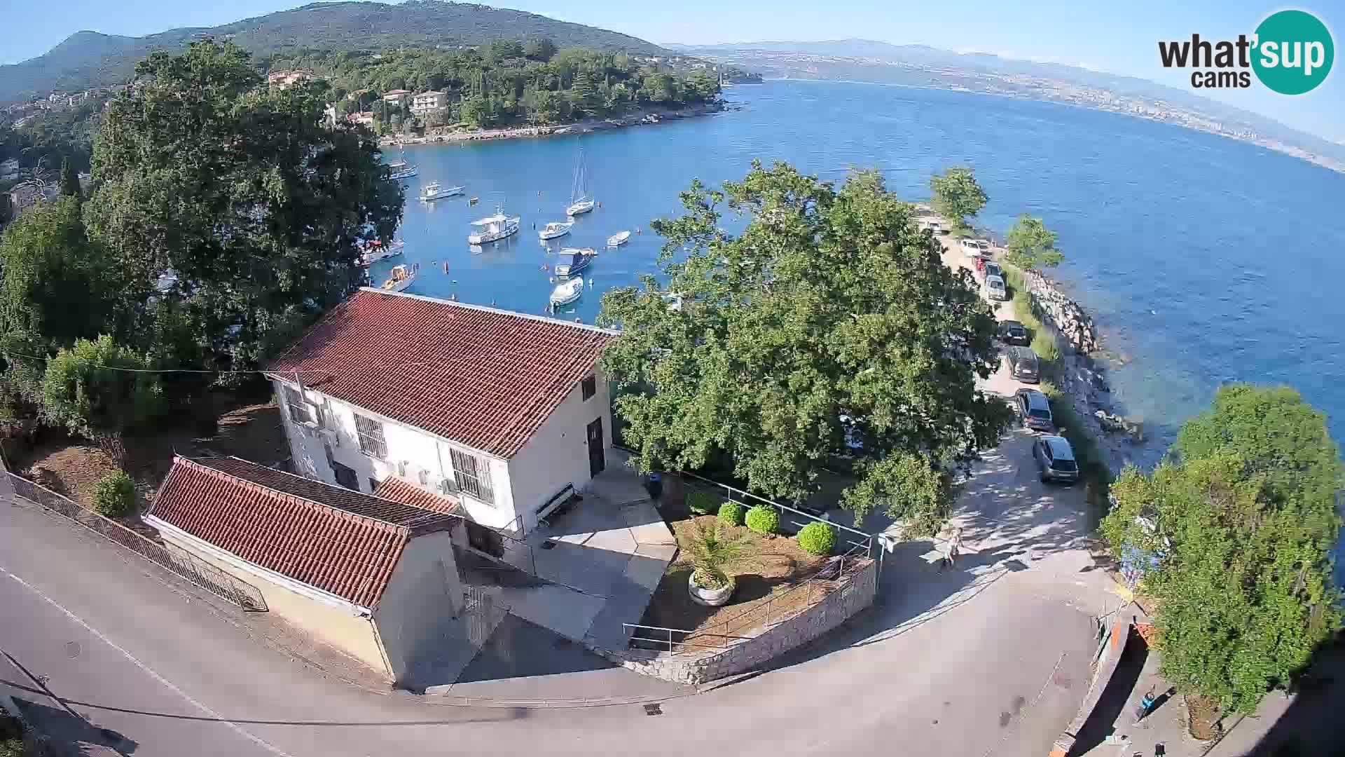 Webcam puerto de Ika – Vista en directo y luces de Opatija