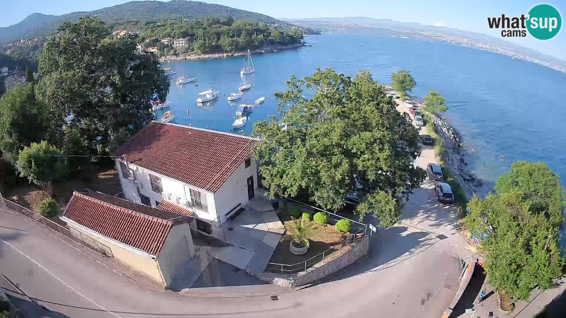 Webcam port d’Ika – Vue en direct et lumières d’Opatija