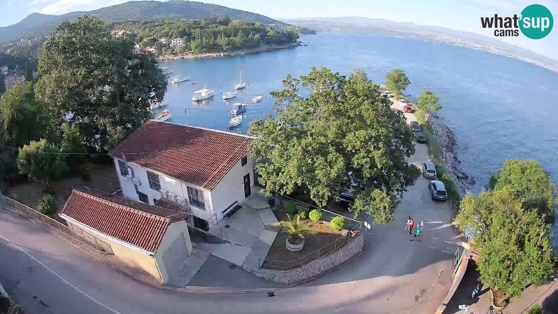 Webcam porto Ika – Vista LIVE sul porto e le luci di Opatija
