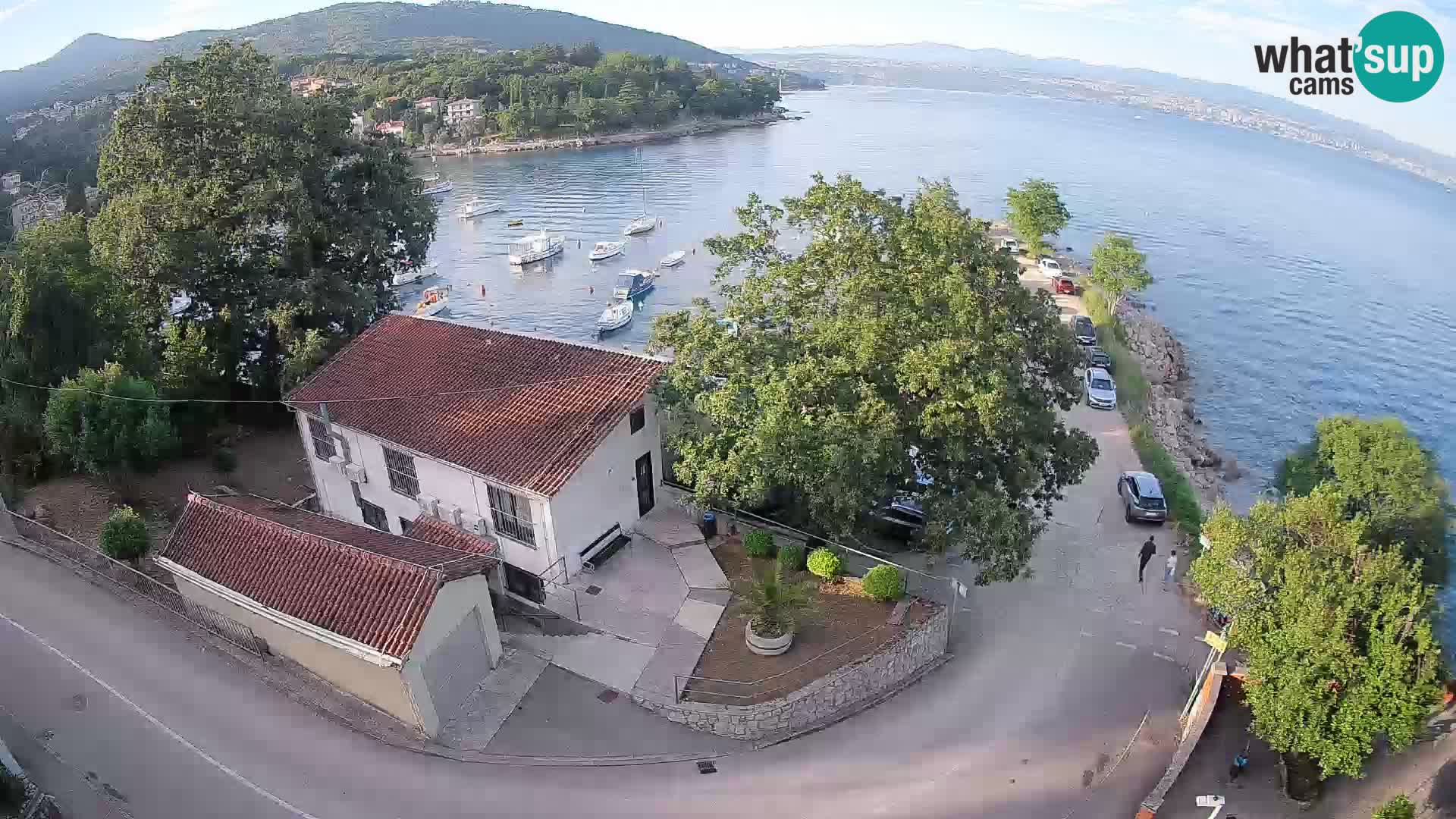 Webcam puerto de Ika – Vista en directo y luces de Opatija