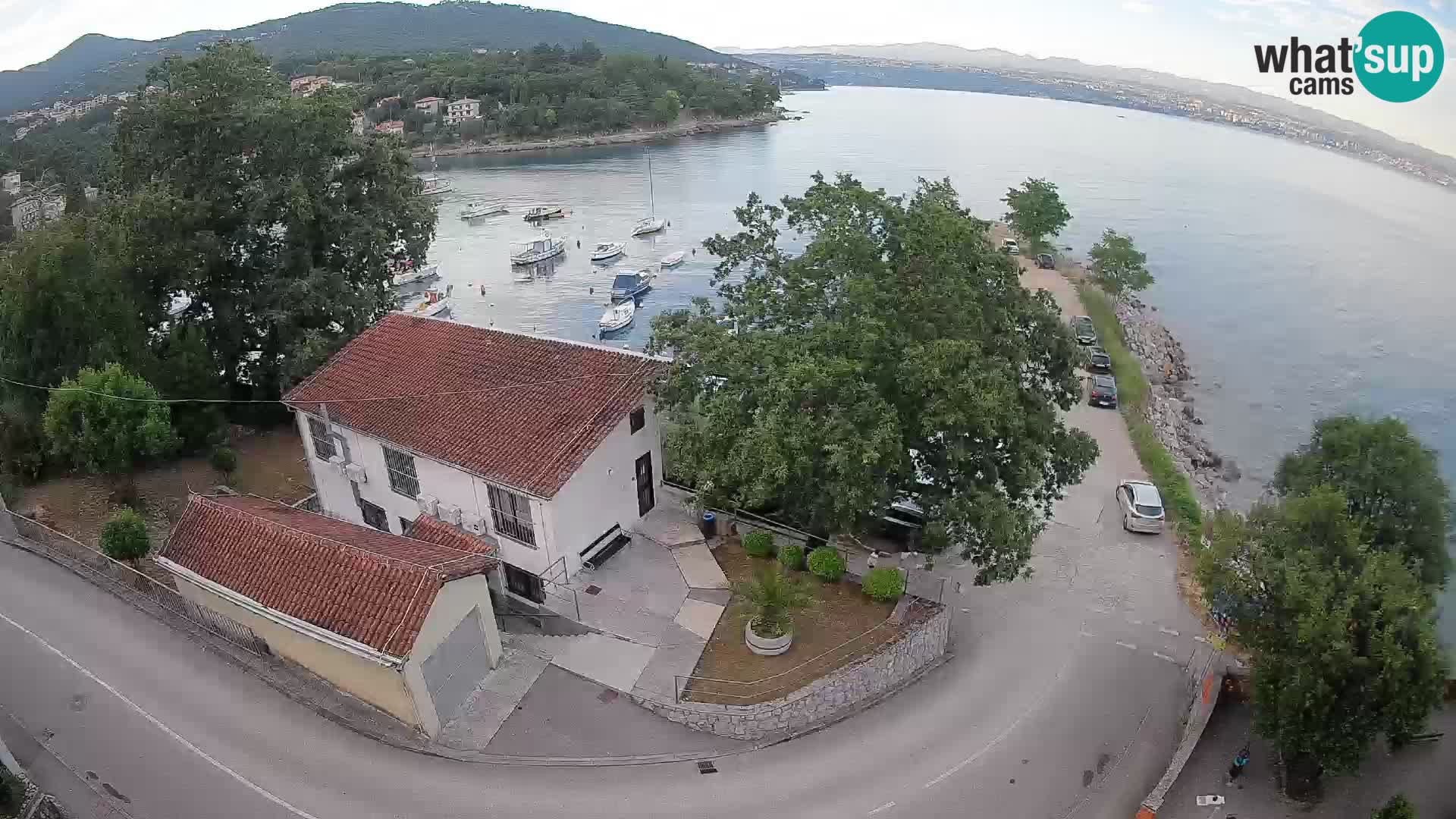 Webcam porto Ika – Vista LIVE sul porto e le luci di Opatija
