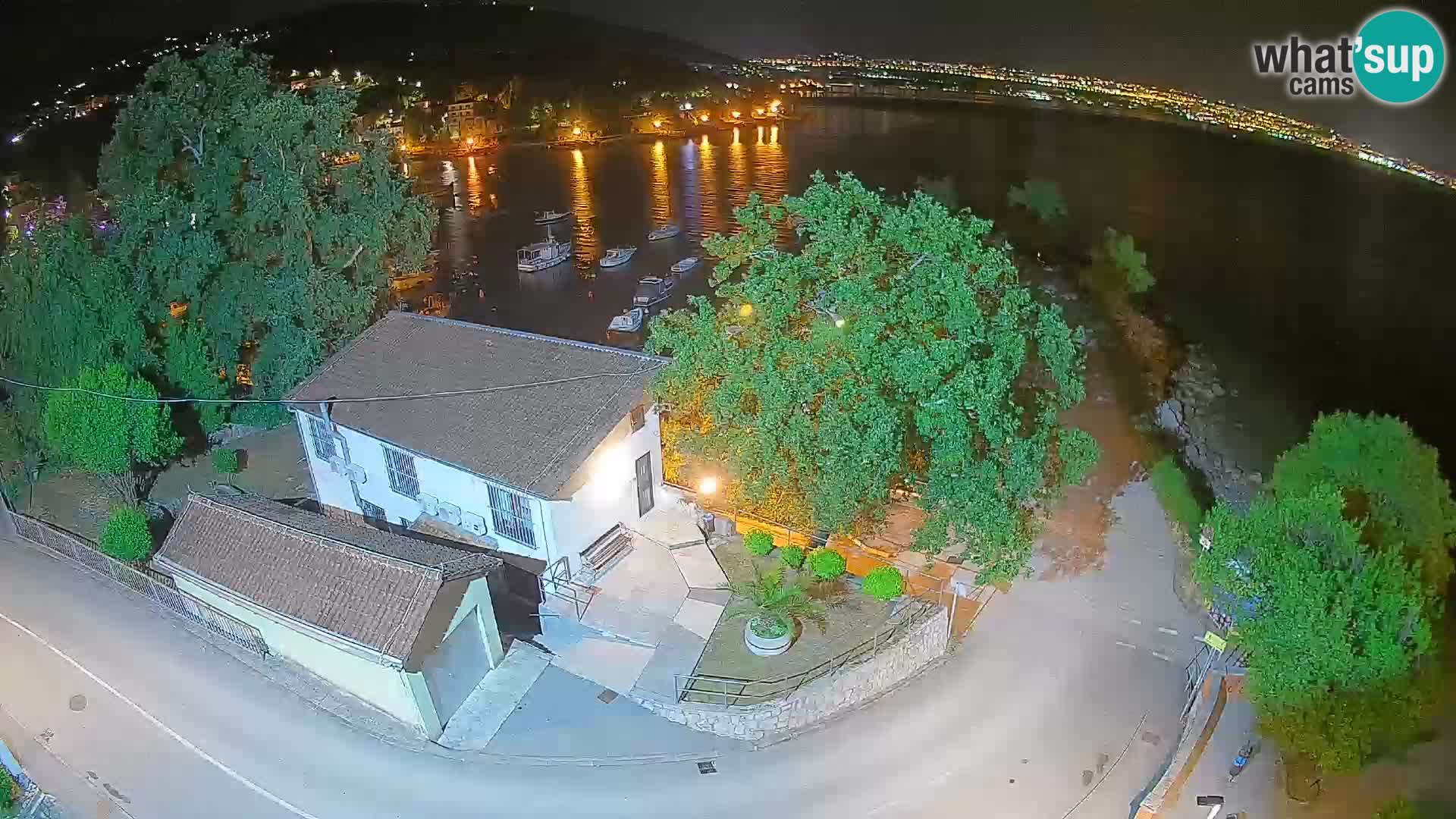 Webcam porto Ika – Vista LIVE sul porto e le luci di Opatija