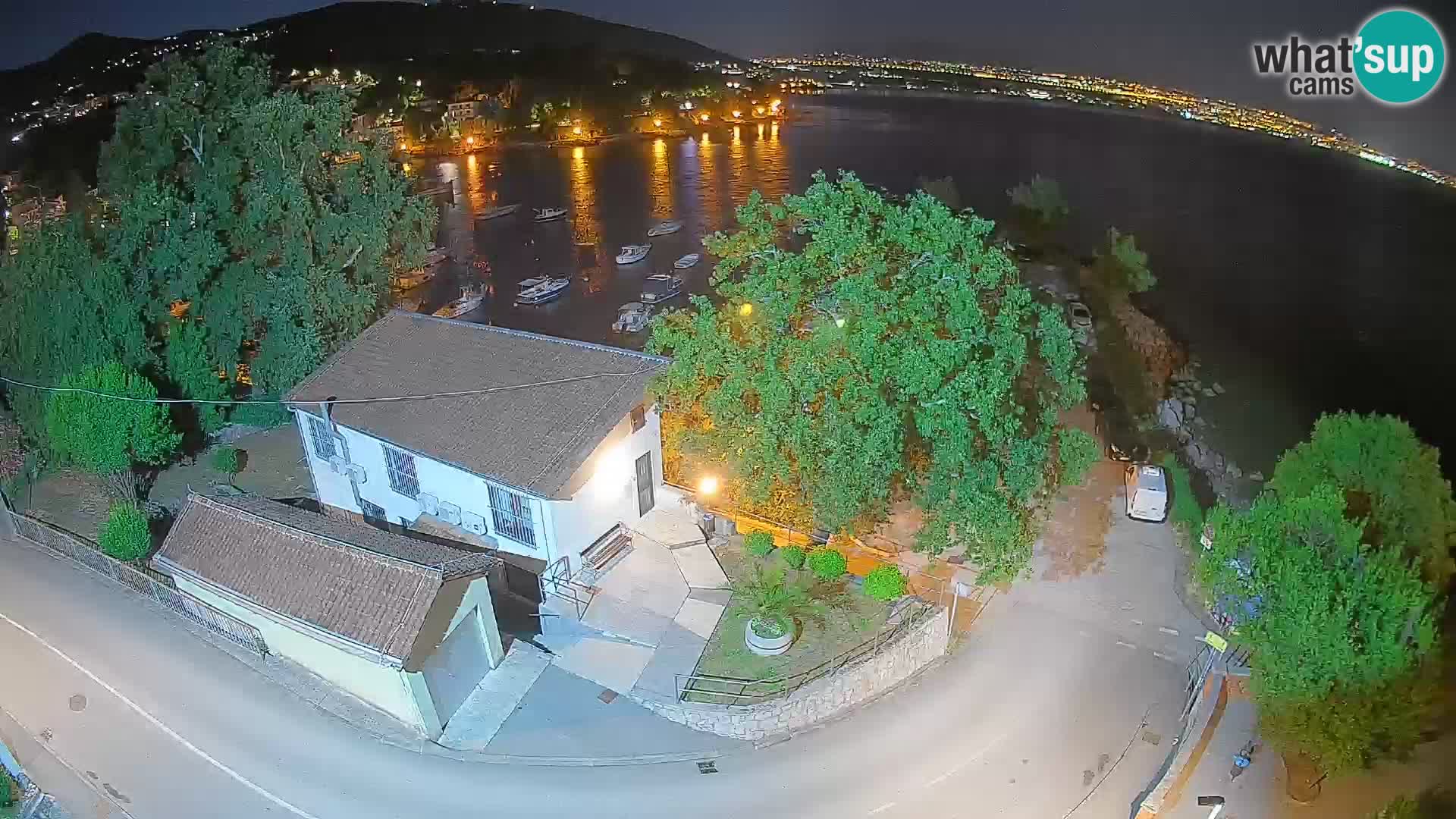 Webcam Ika Hafen – LIVE Blick auf den Hafen und die Lichter von Opatija