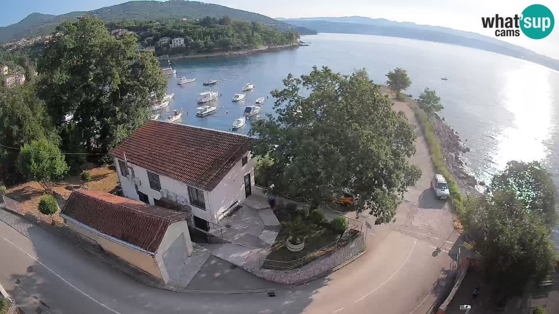 Webcam puerto de Ika – Vista en directo y luces de Opatija