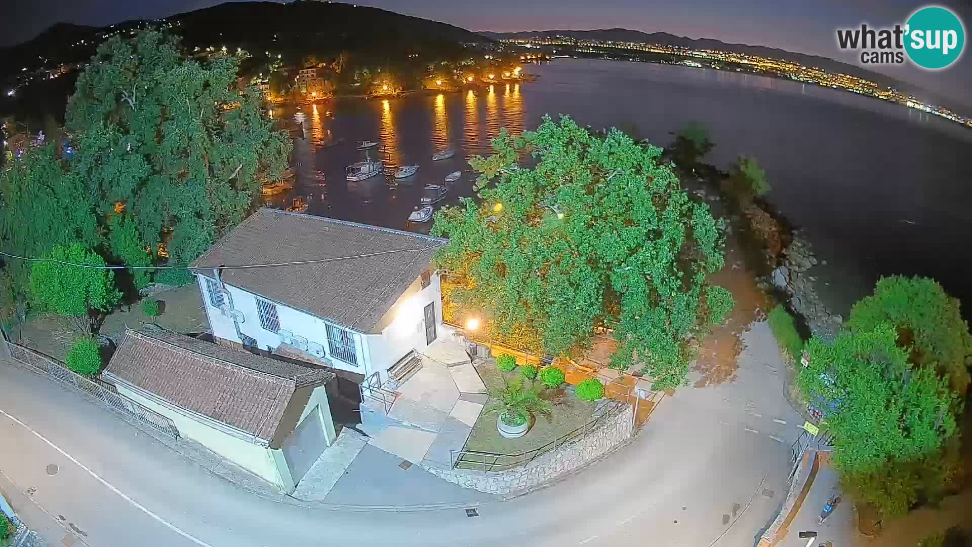 Webcam port d’Ika – Vue en direct et lumières d’Opatija