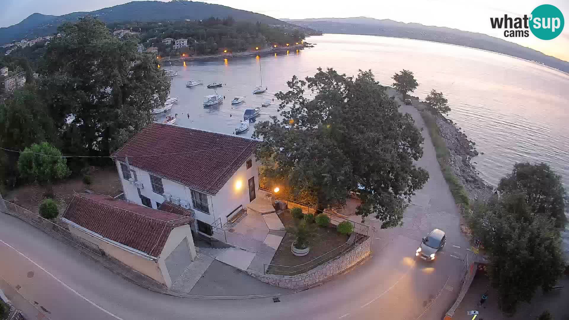 Webcam porto Ika – Vista LIVE sul porto e le luci di Opatija