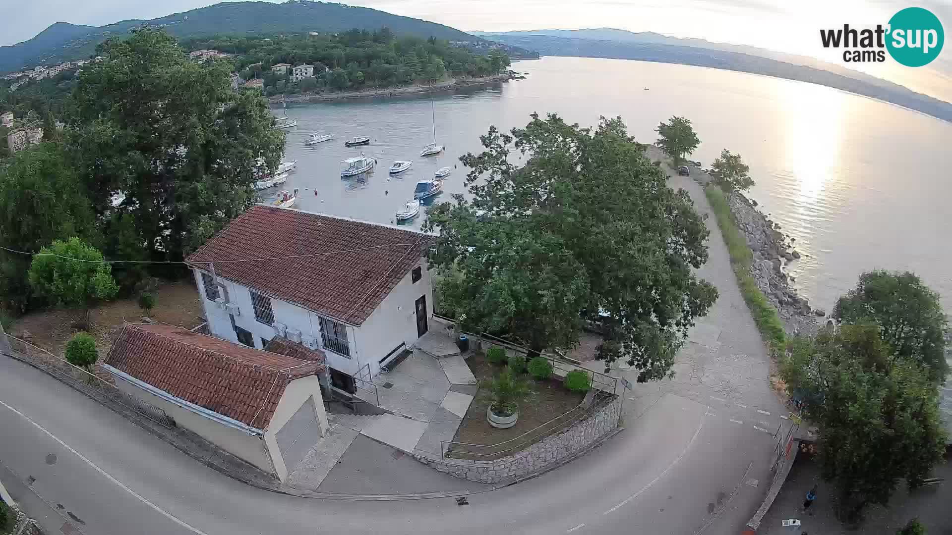 Webcam port d’Ika – Vue en direct et lumières d’Opatija