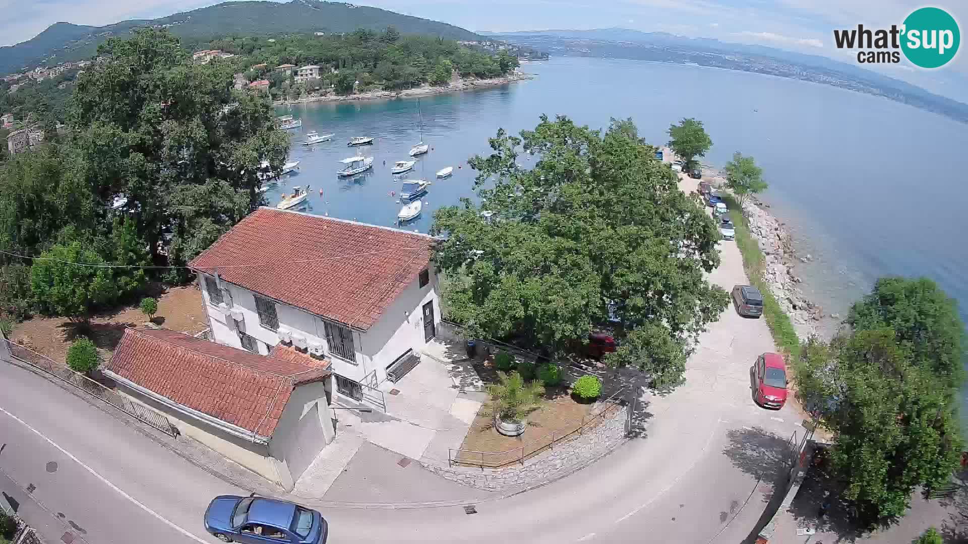 Webcam port d’Ika – Vue en direct et lumières d’Opatija