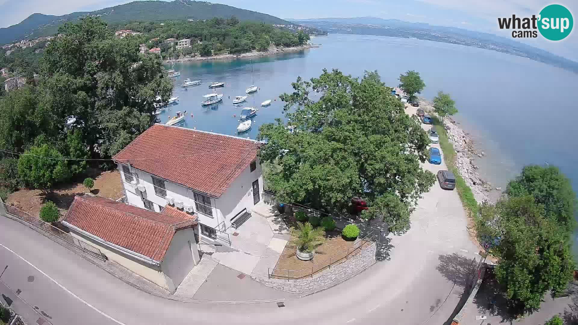 Webcam puerto de Ika – Vista en directo y luces de Opatija