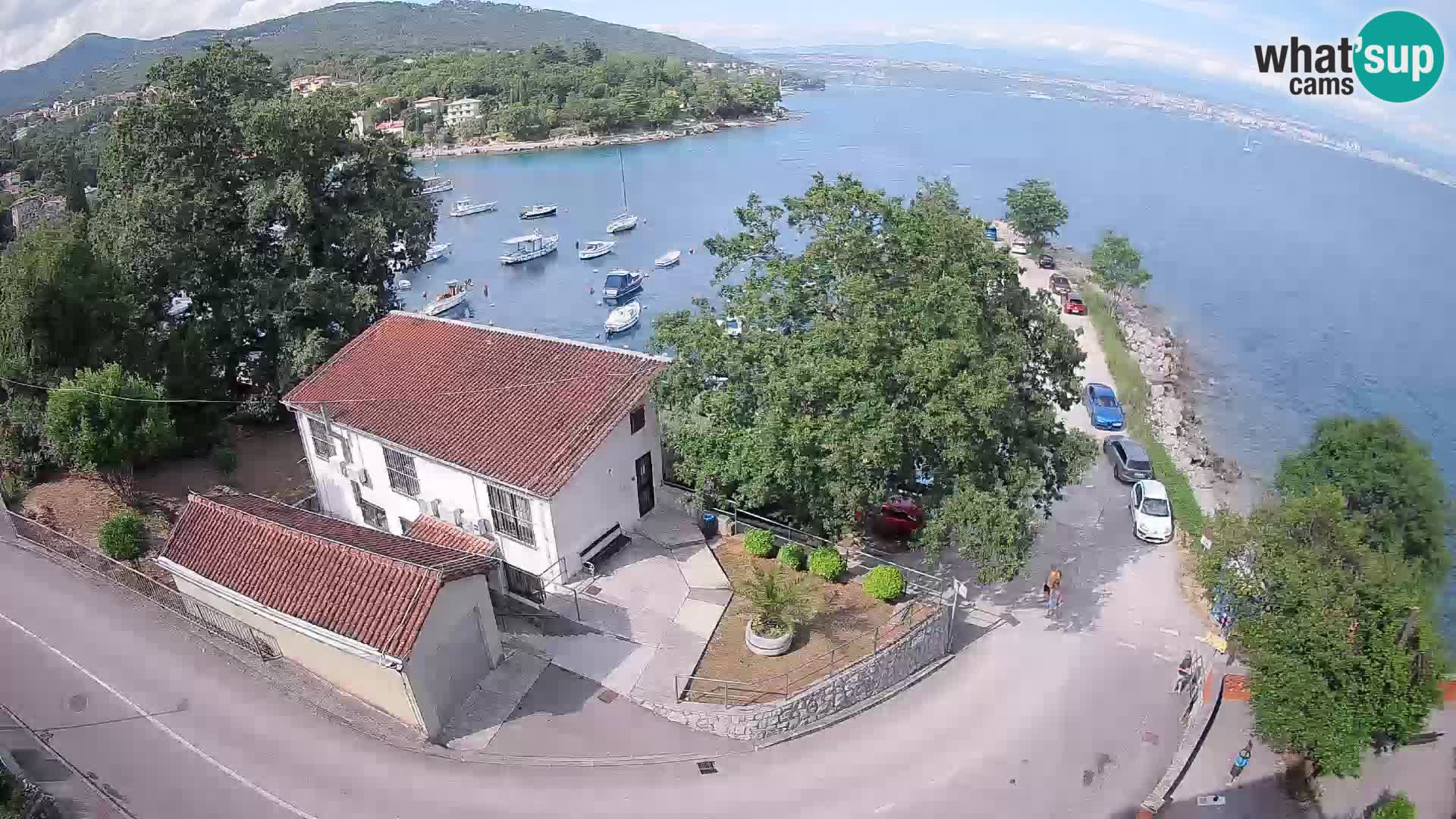 Webcam port d’Ika – Vue en direct et lumières d’Opatija