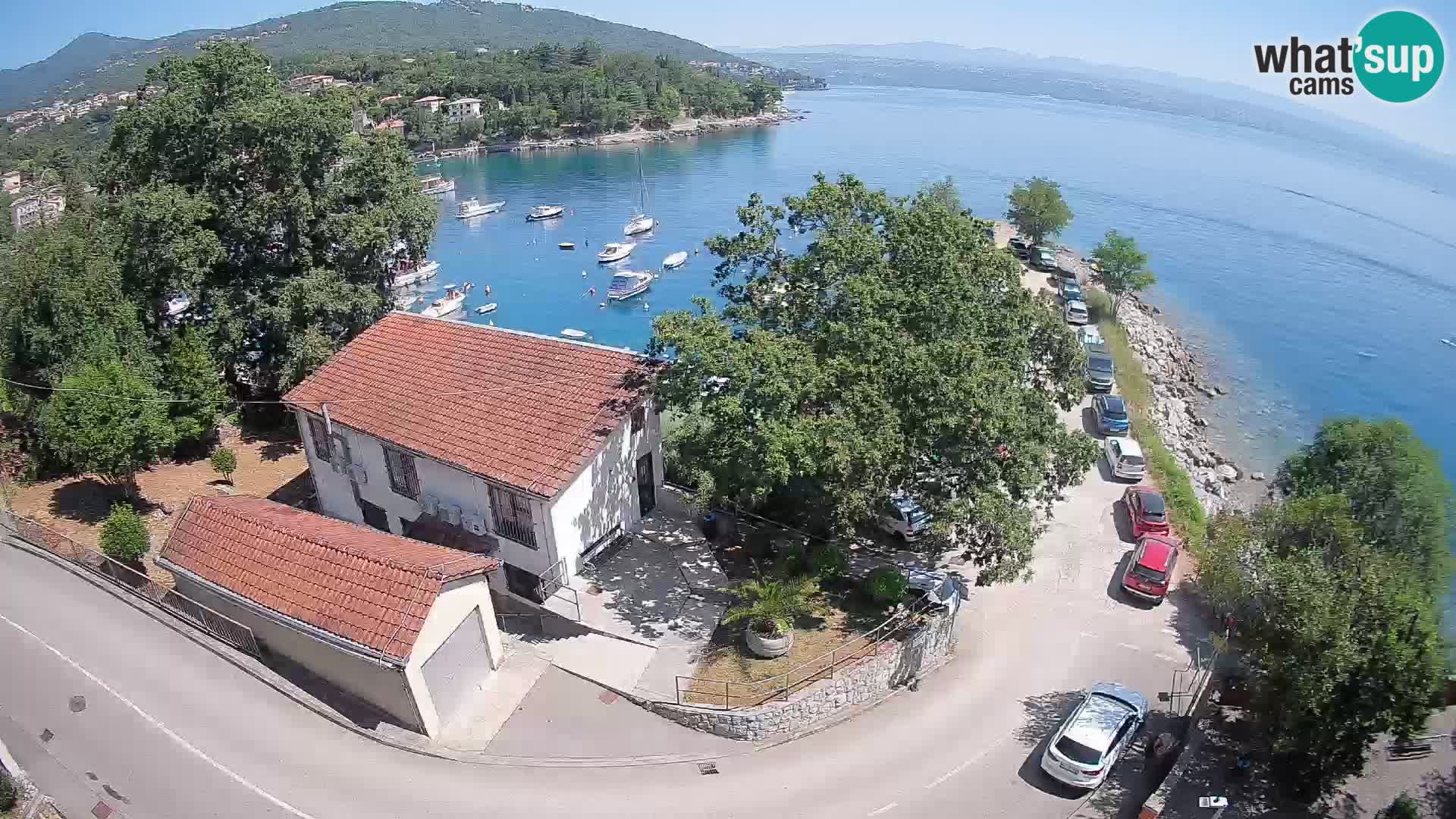 Webcam porto Ika – Vista LIVE sul porto e le luci di Opatija