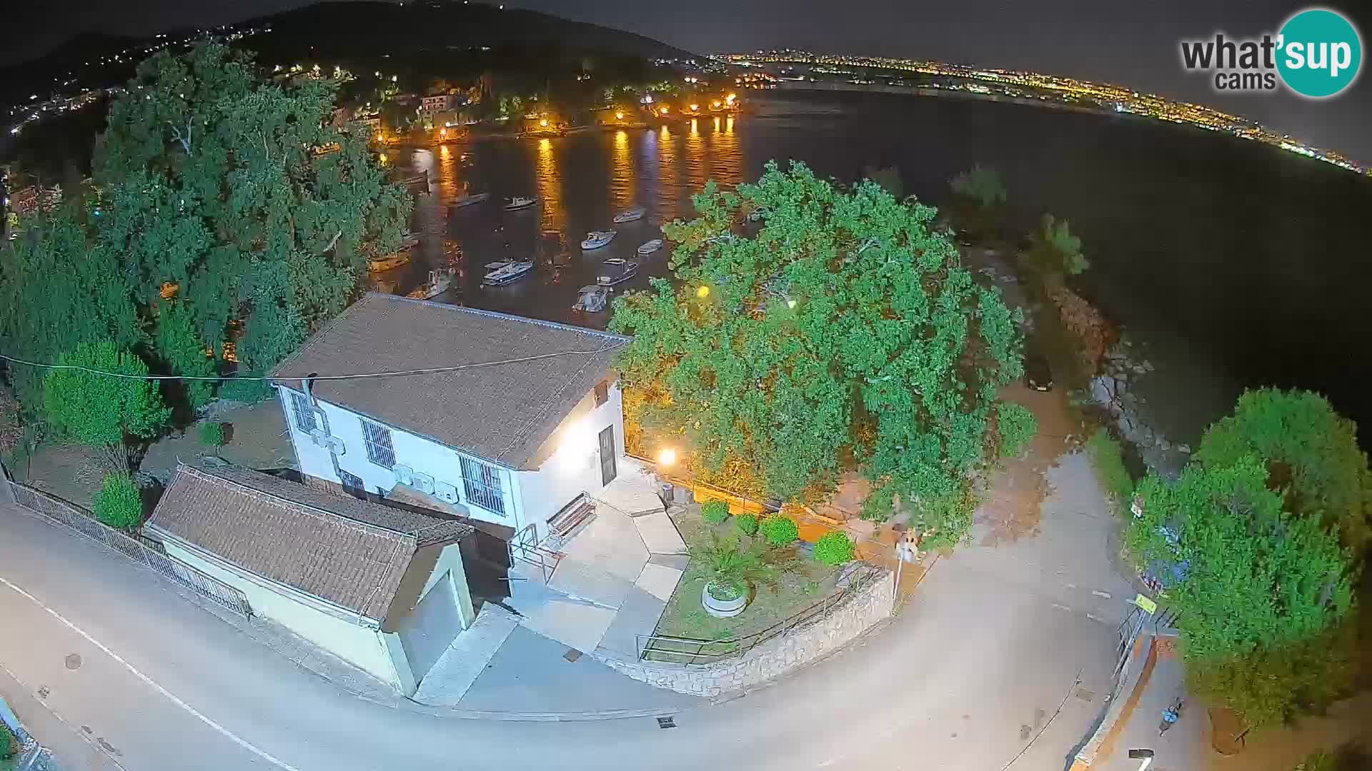 Webcam porto Ika – Vista LIVE sul porto e le luci di Opatija