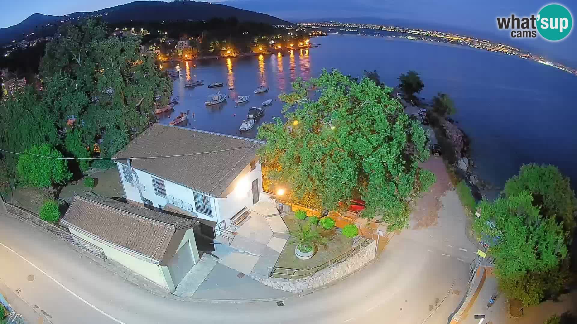Webcam Ika Hafen – LIVE Blick auf den Hafen und die Lichter von Opatija