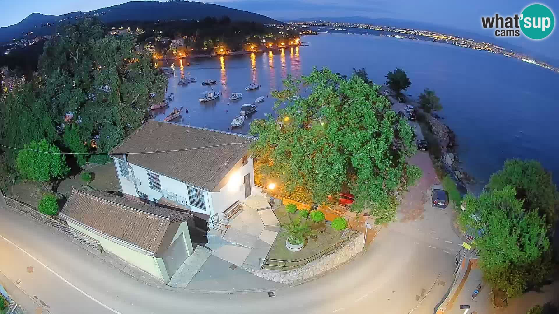 Webcam porto Ika – Vista LIVE sul porto e le luci di Opatija