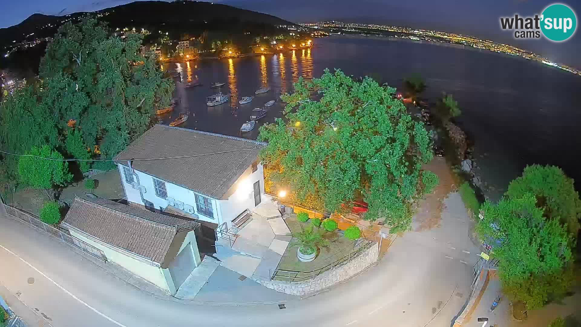 Webcam Ika Hafen – LIVE Blick auf den Hafen und die Lichter von Opatija