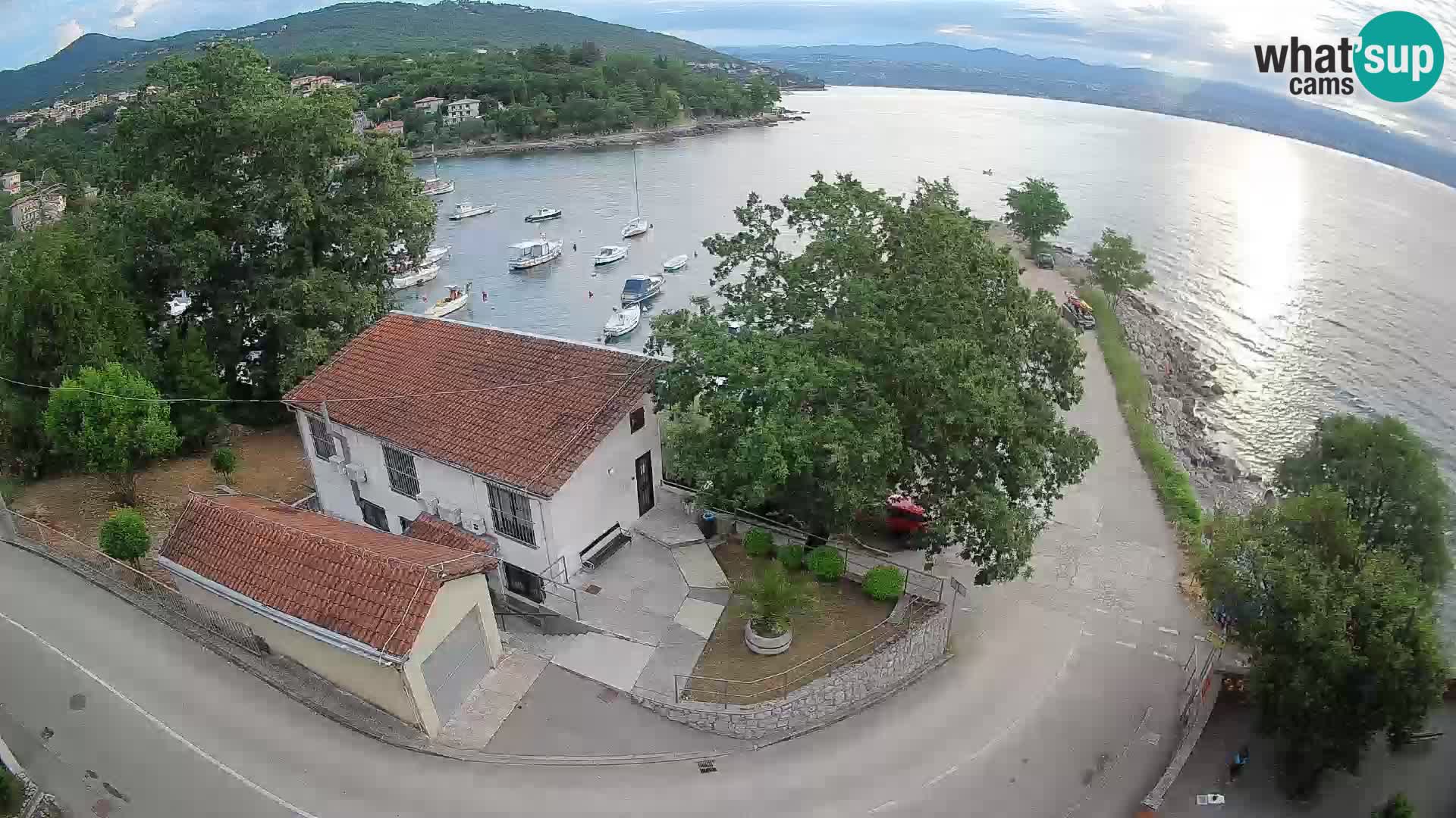 Webcam porto Ika – Vista LIVE sul porto e le luci di Opatija
